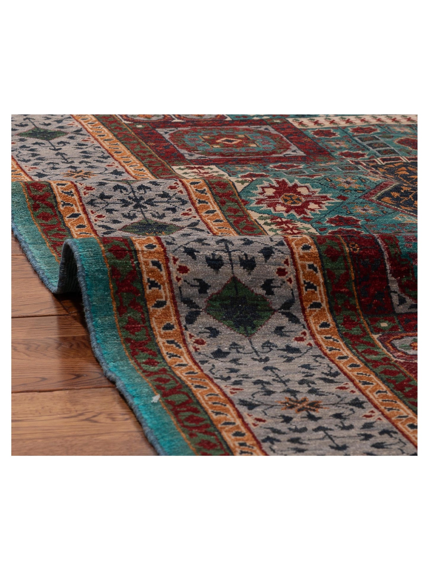 Artisan Mamluk 154648 Blue Gray 5.4x6.11 Hand Knotted Rug