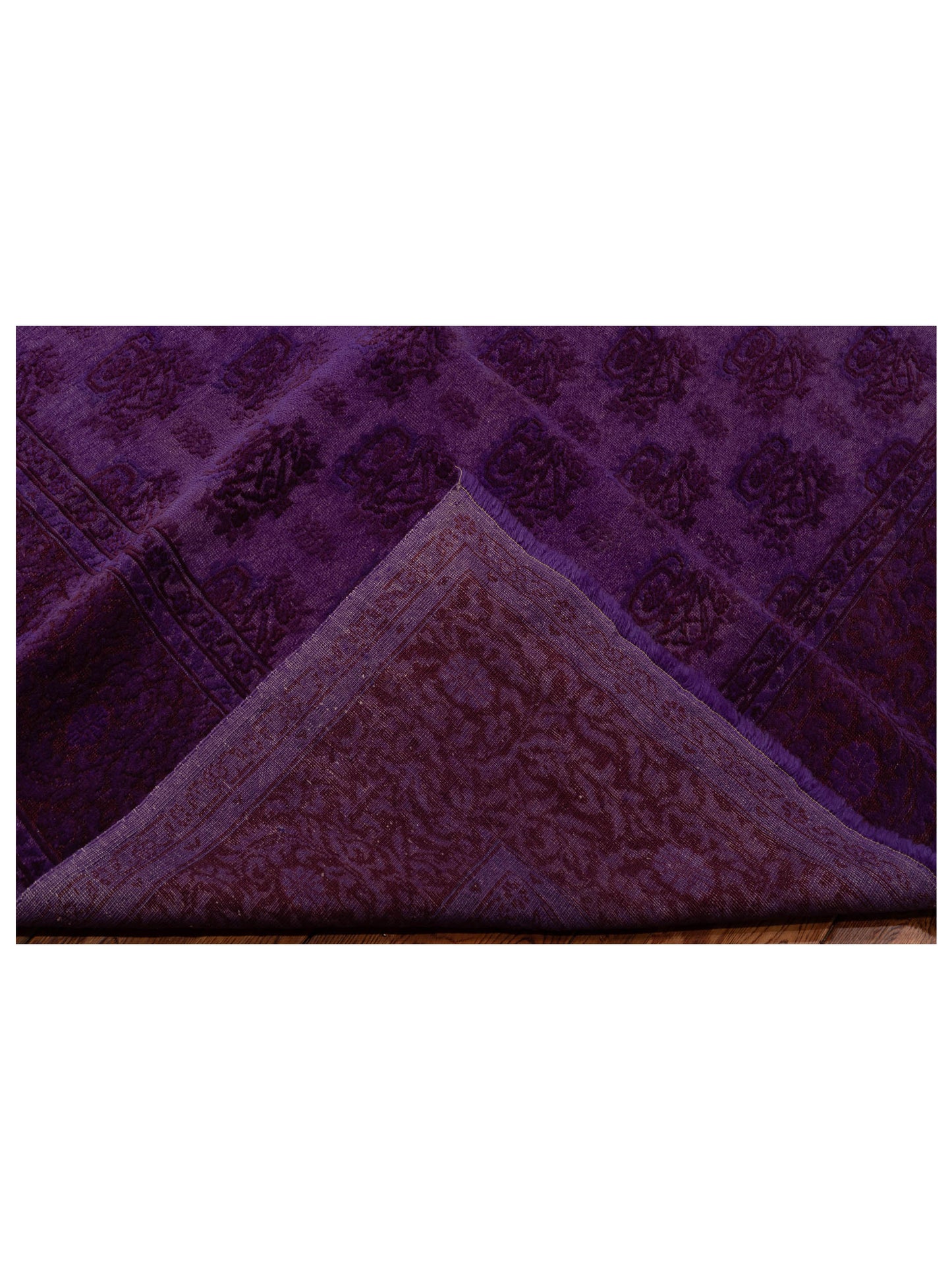 Vintage 108914 Purple 6.10x8.3 Hand Knotted Rug