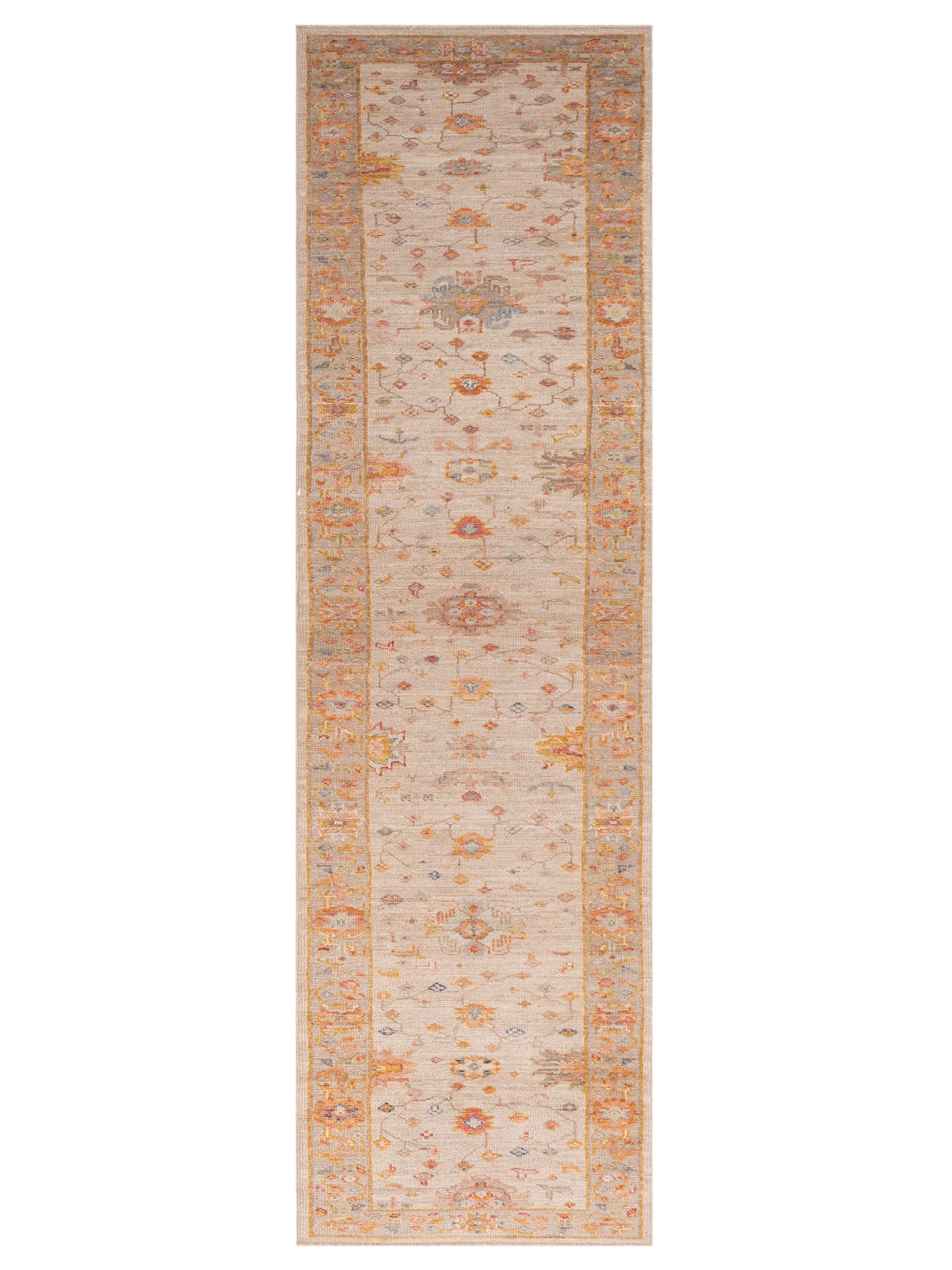 Anadol Angora Oushak  Beige Brown Traditional