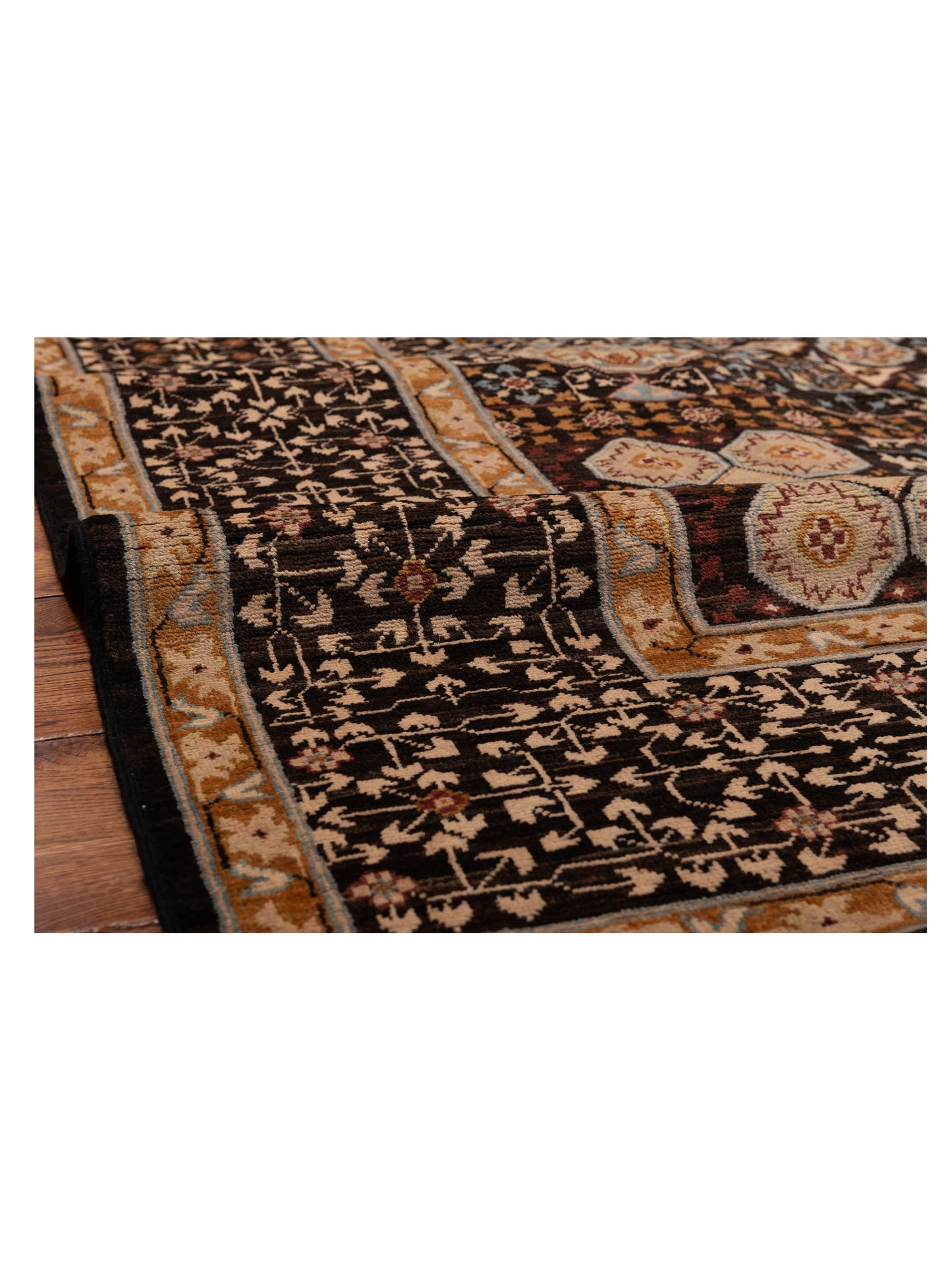 Mamluk 149965 Charcoal Charcoal 8.2x10 Hand Knotted Rug