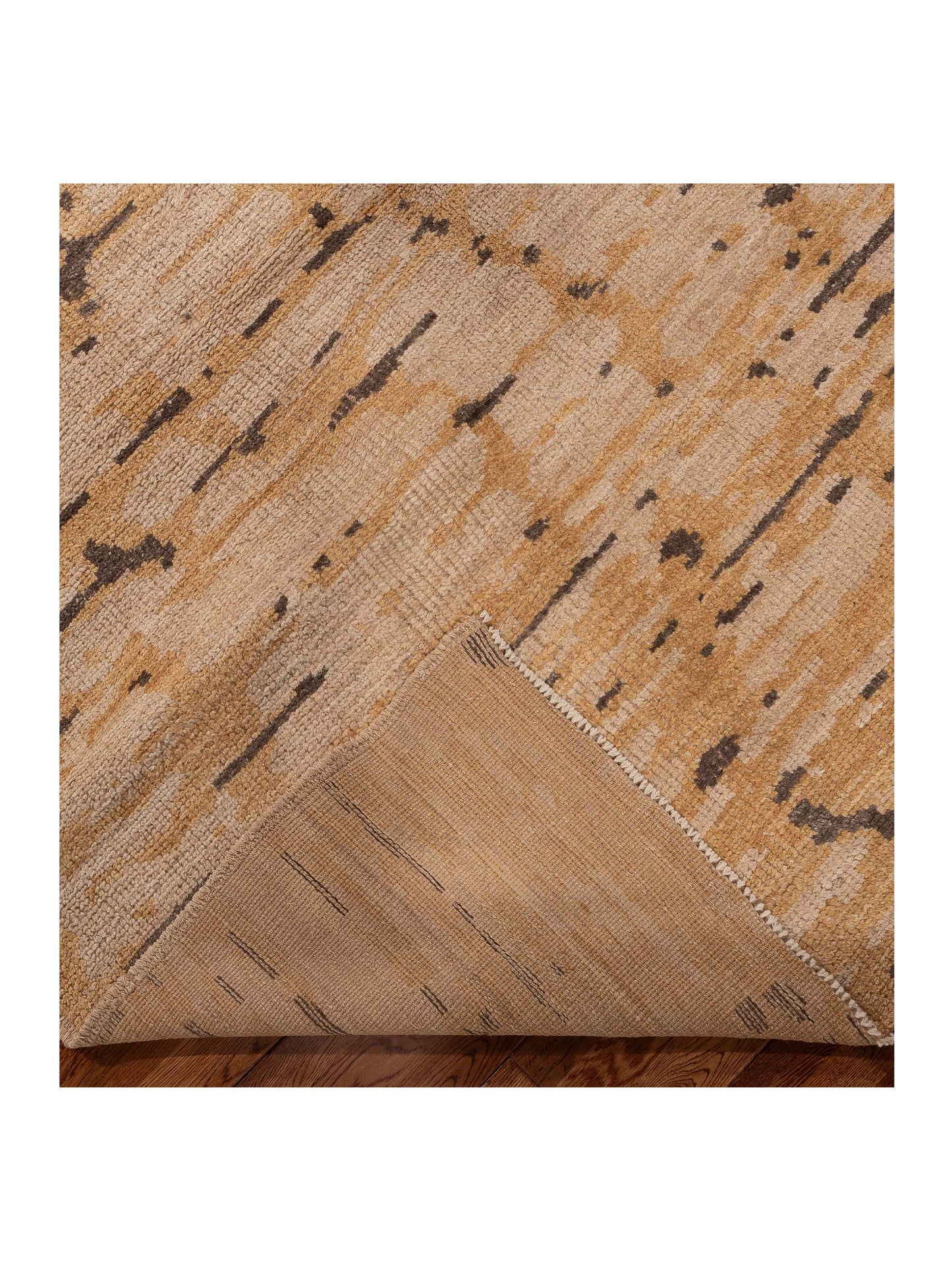 Atlas 156009 Gold Beige 8.3x12.3 Hand Knotted Rug