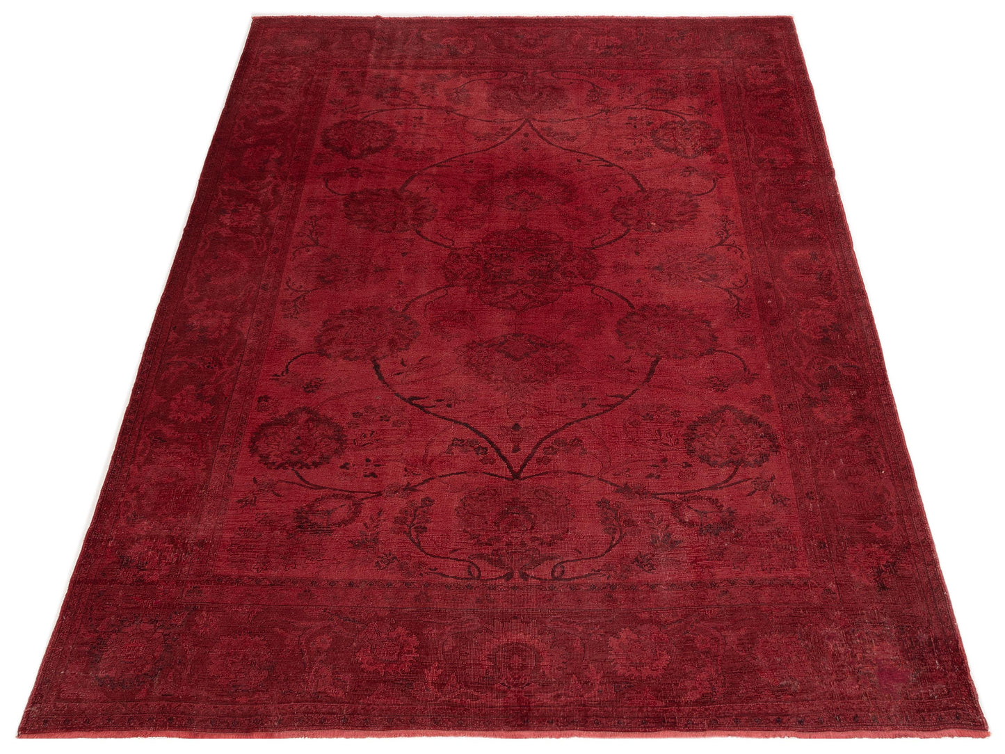 Vintage 70911 Red 9.1x11.11 Hand Knotted Rug