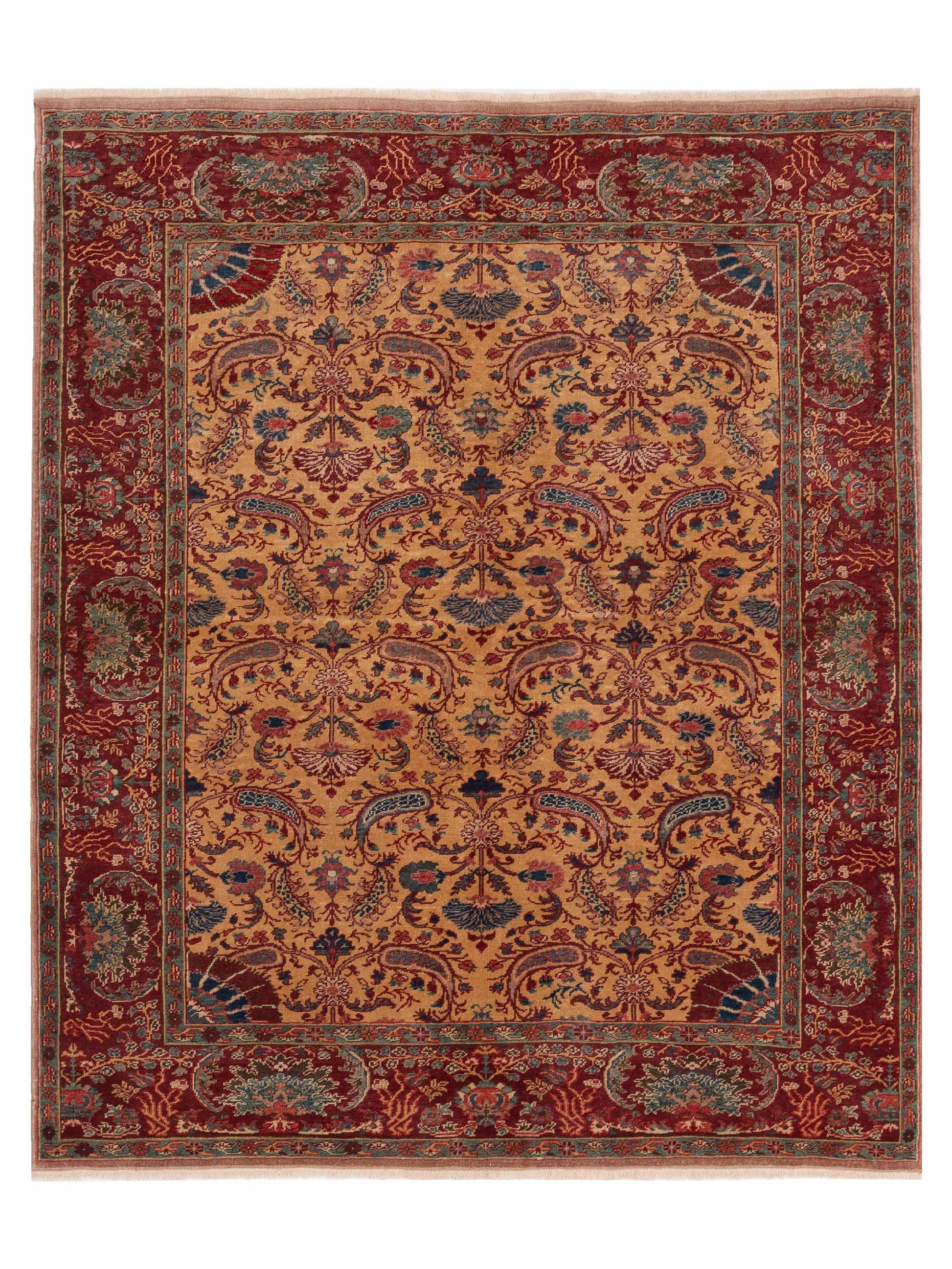 Pasha Antique Loom  Gold Red Traditional