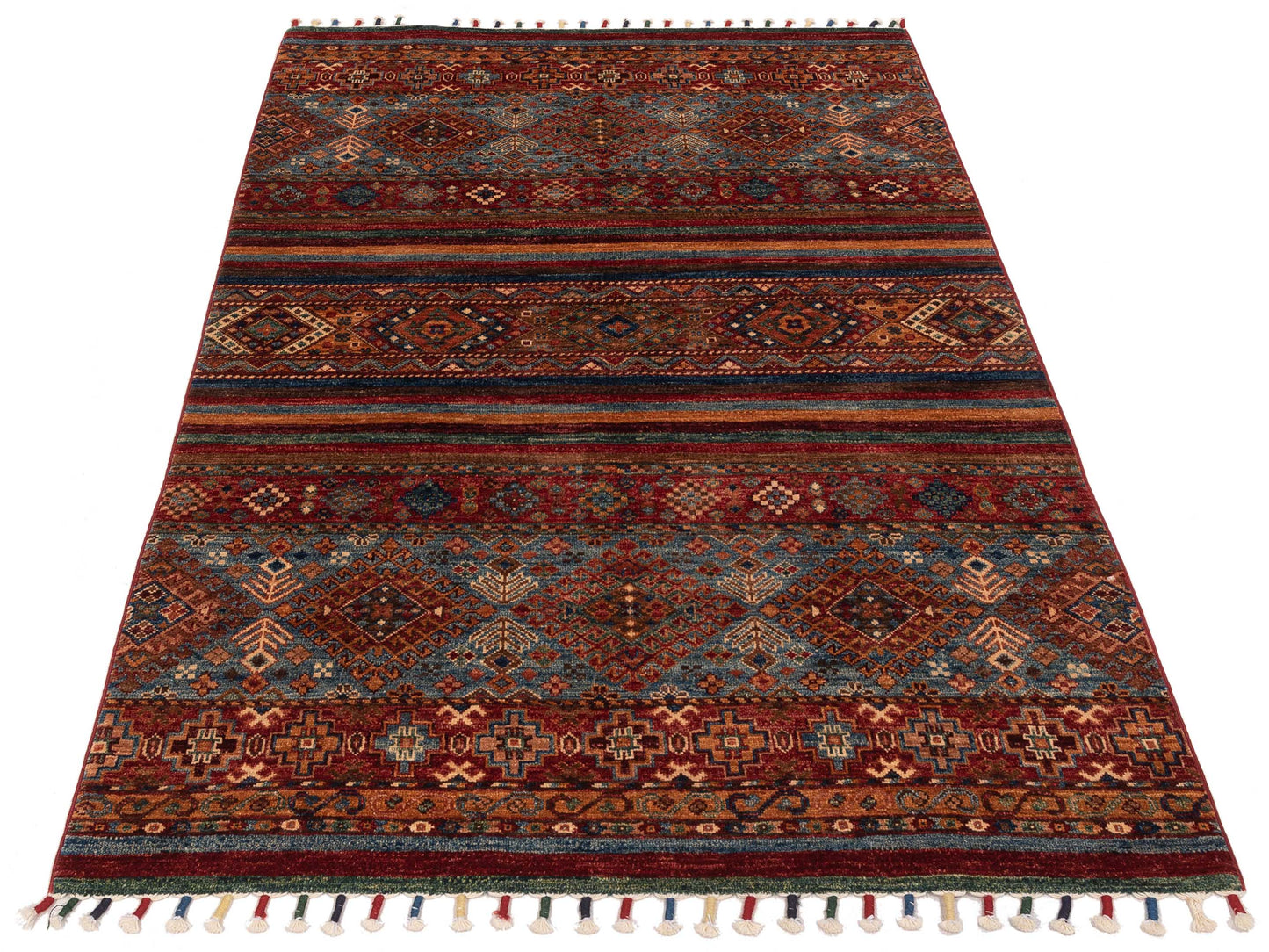 Khorjin 144902 Multi 4.2x5.9 Hand Knotted Rug