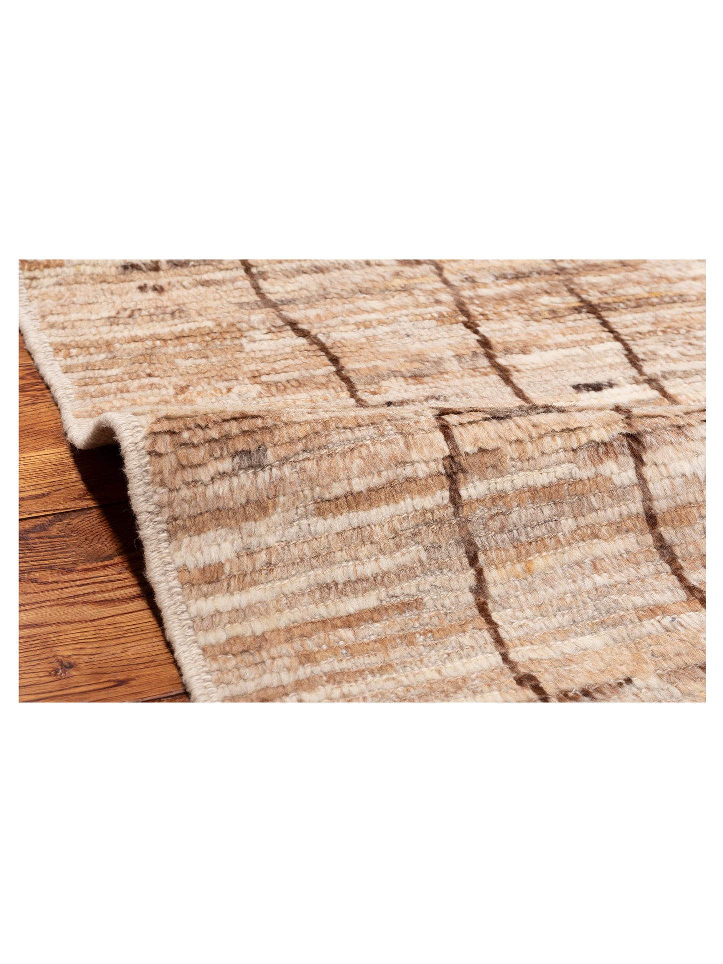 Berber Demre Natural Dark Brown 9.3x12.6 Hand Knotted Rug