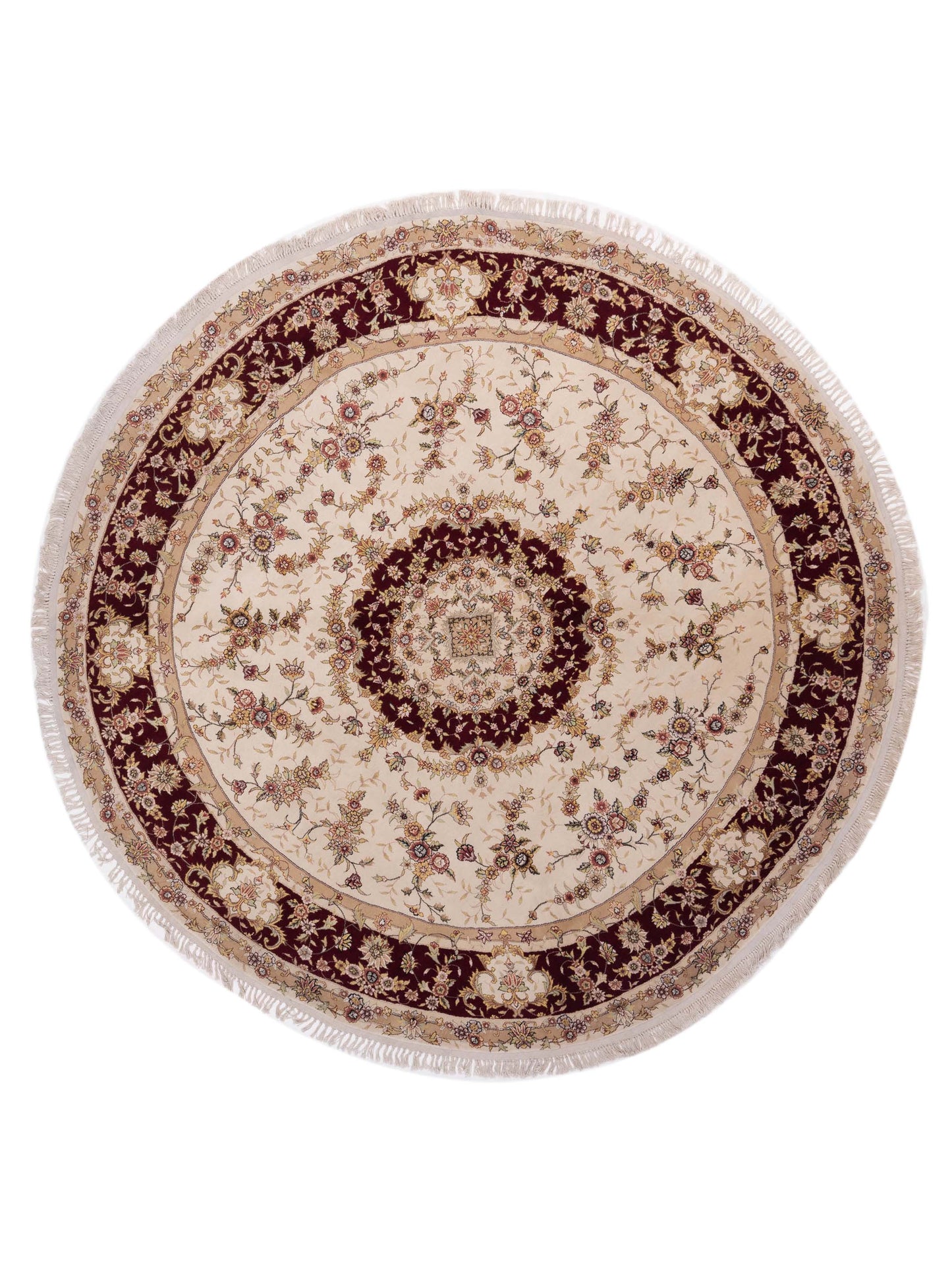 Pasha Magnolia  Ivory Red Traditional
