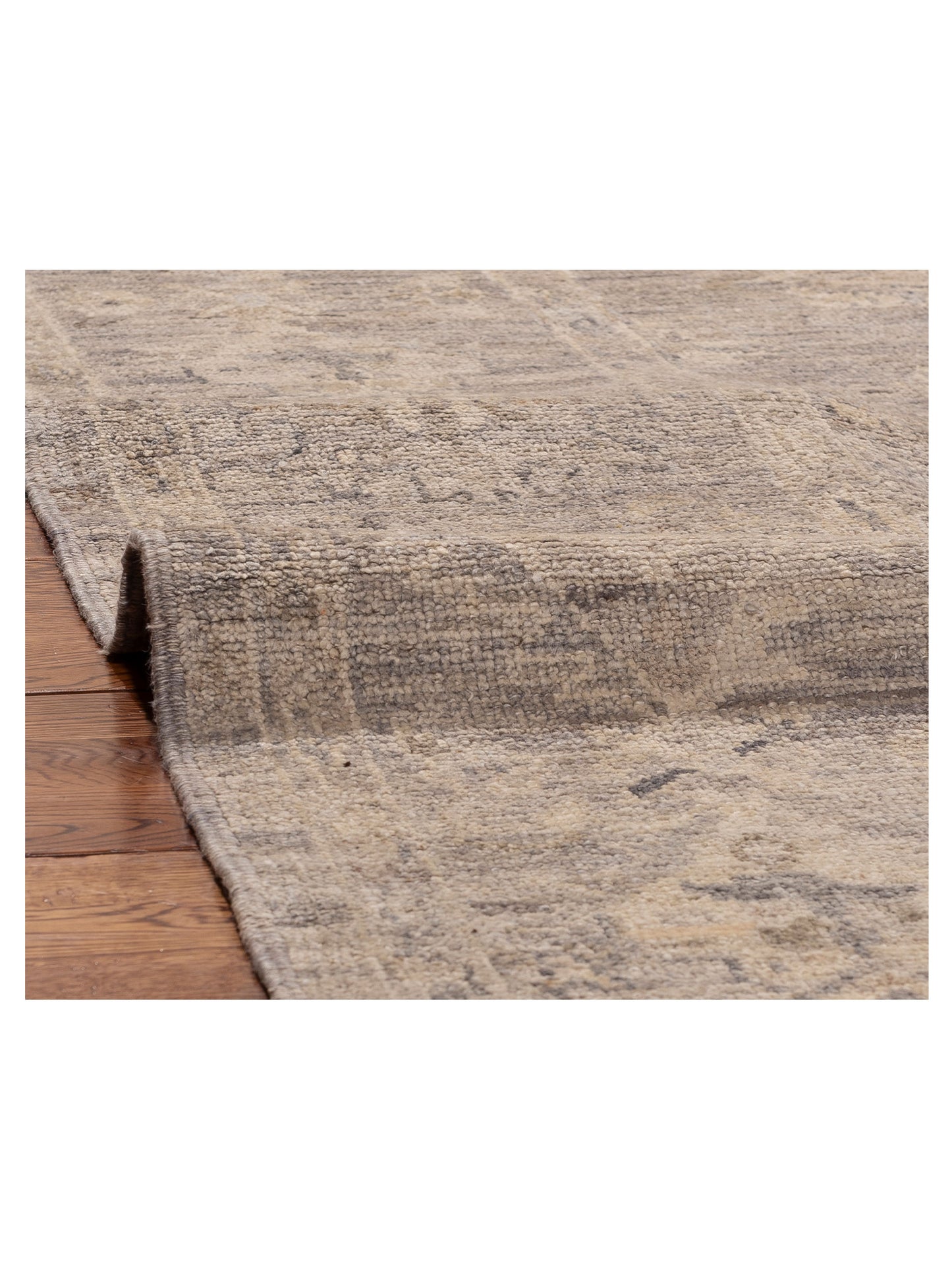 Angora Oushak 156050 Gray Gray 9.1x11.8 Hand Knotted Rug