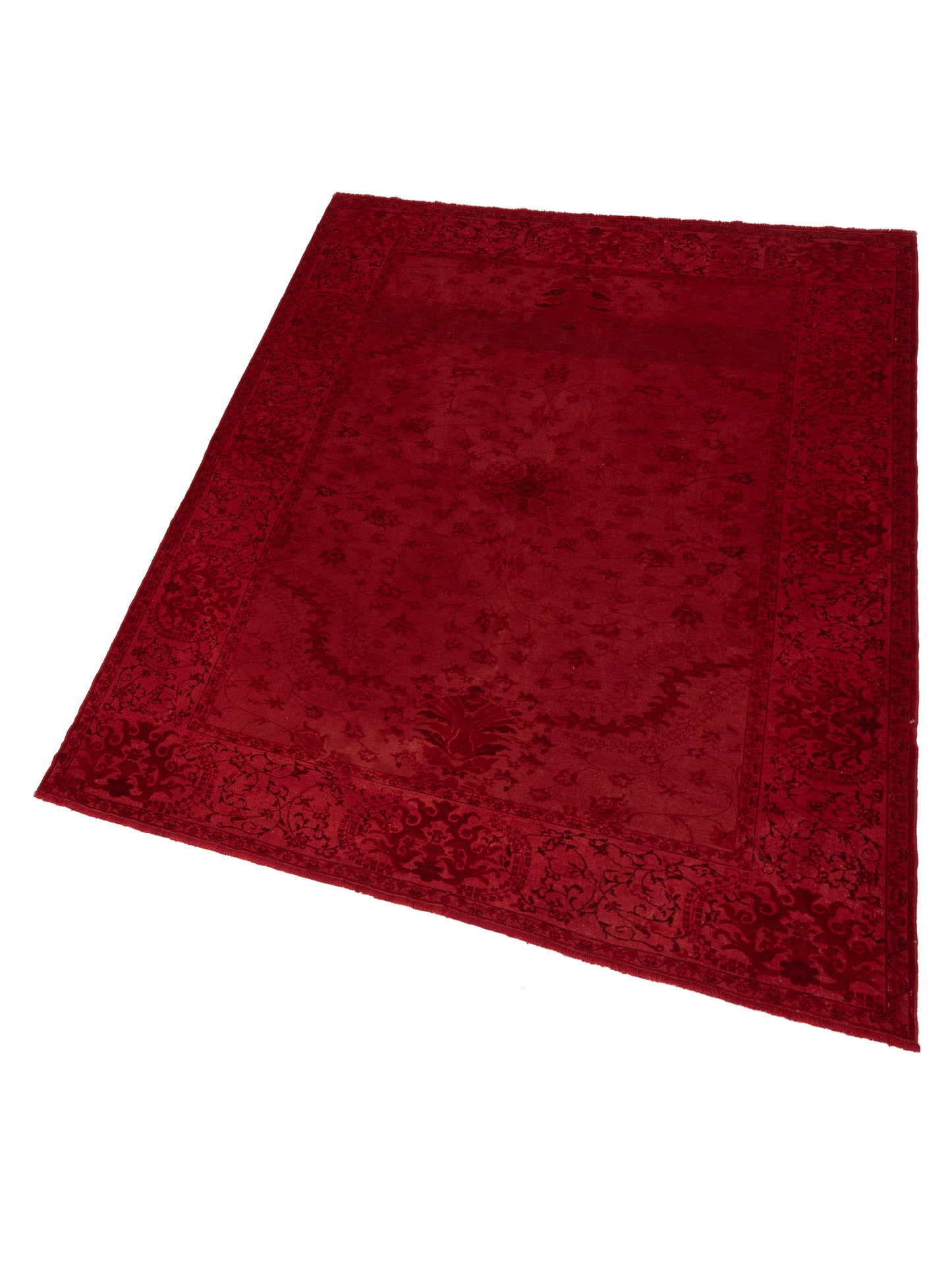 Vintage 108165 Red 8.3x10.5 Hand Knotted Rug