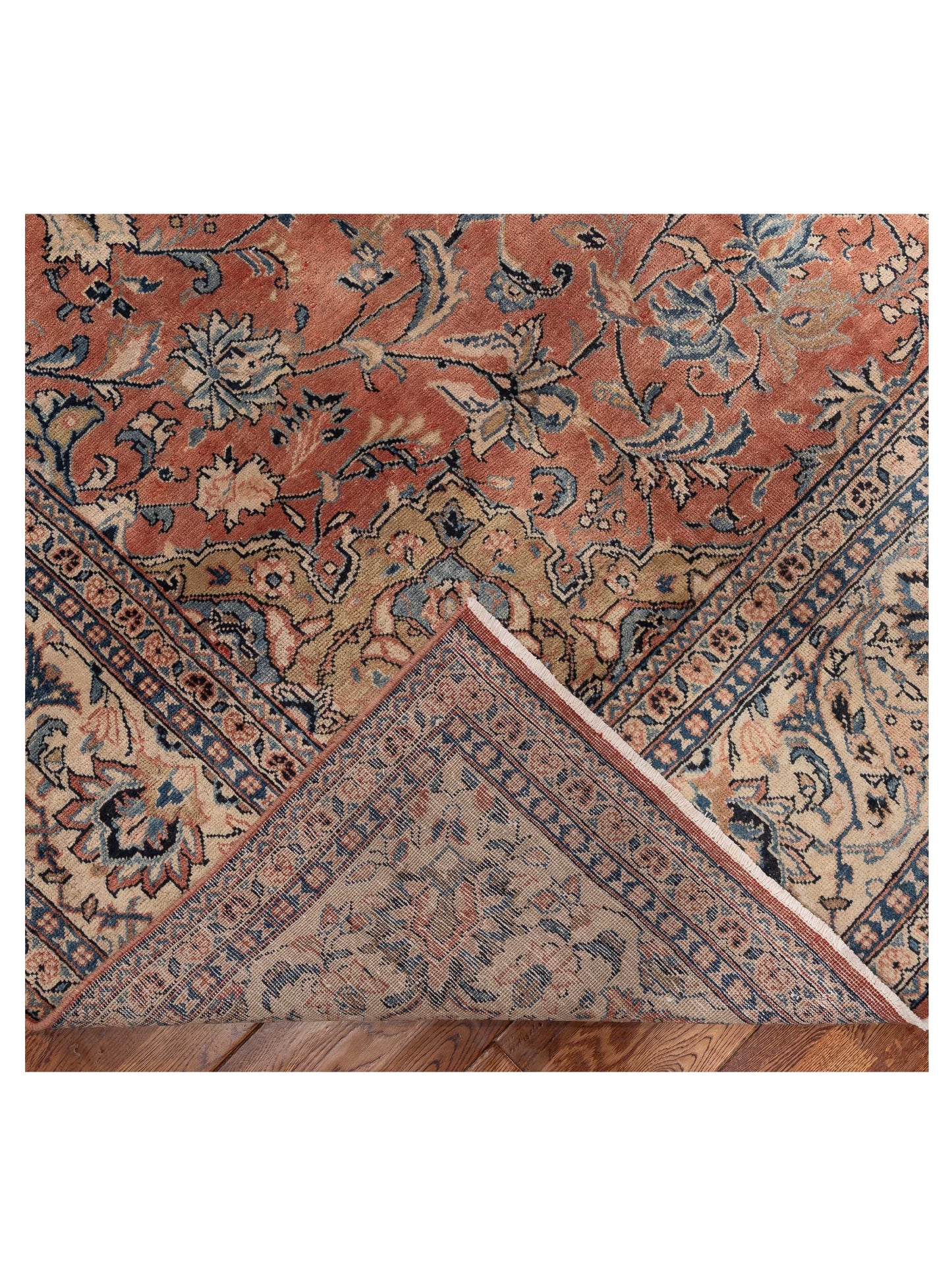 Persian 154319 Rust Beige 10.2x13.4 Hand Knotted Rug