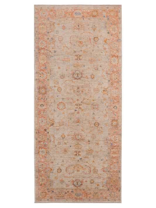Anadol Angora Oushak  Ivory Rust Traditional