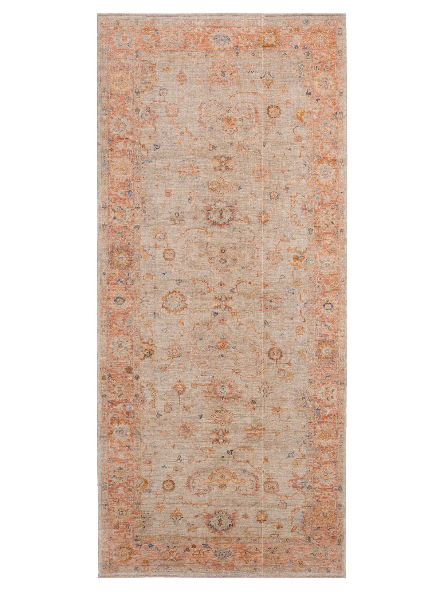Anadol Angora Oushak  Ivory Rust Traditional