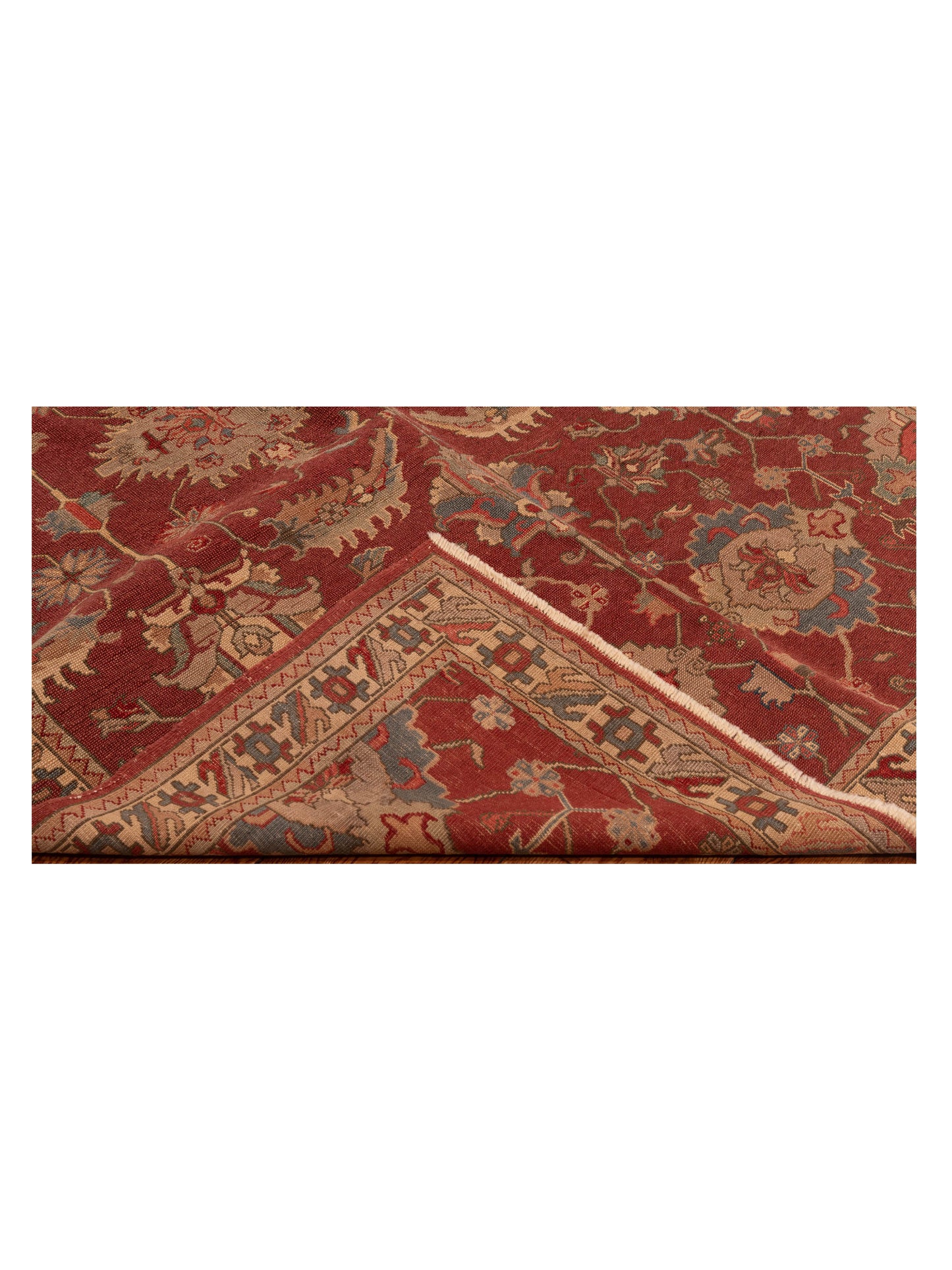 Antique Loom 147453 Red Ivory 5.9x8 Hand Knotted Rug