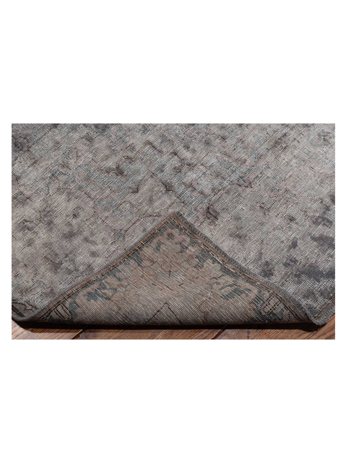 Vintage 130327 Light Gray 10.1x12.10 Hand Knotted Rug