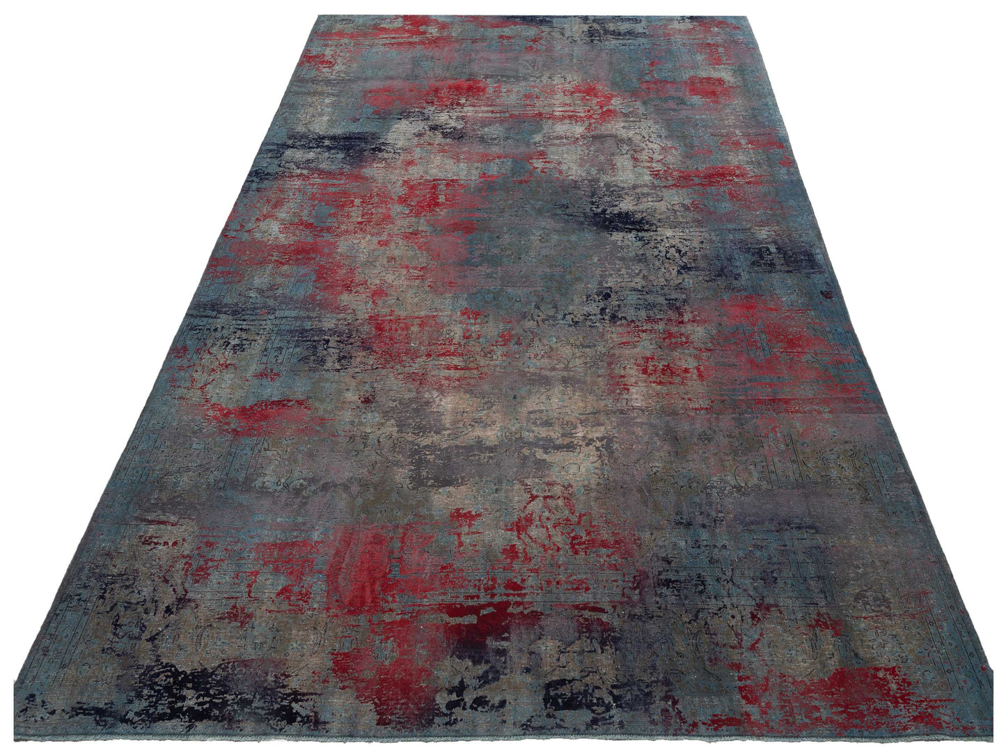 Vintage 133107 Multi 9.1x13.1 Hand Knotted Rug