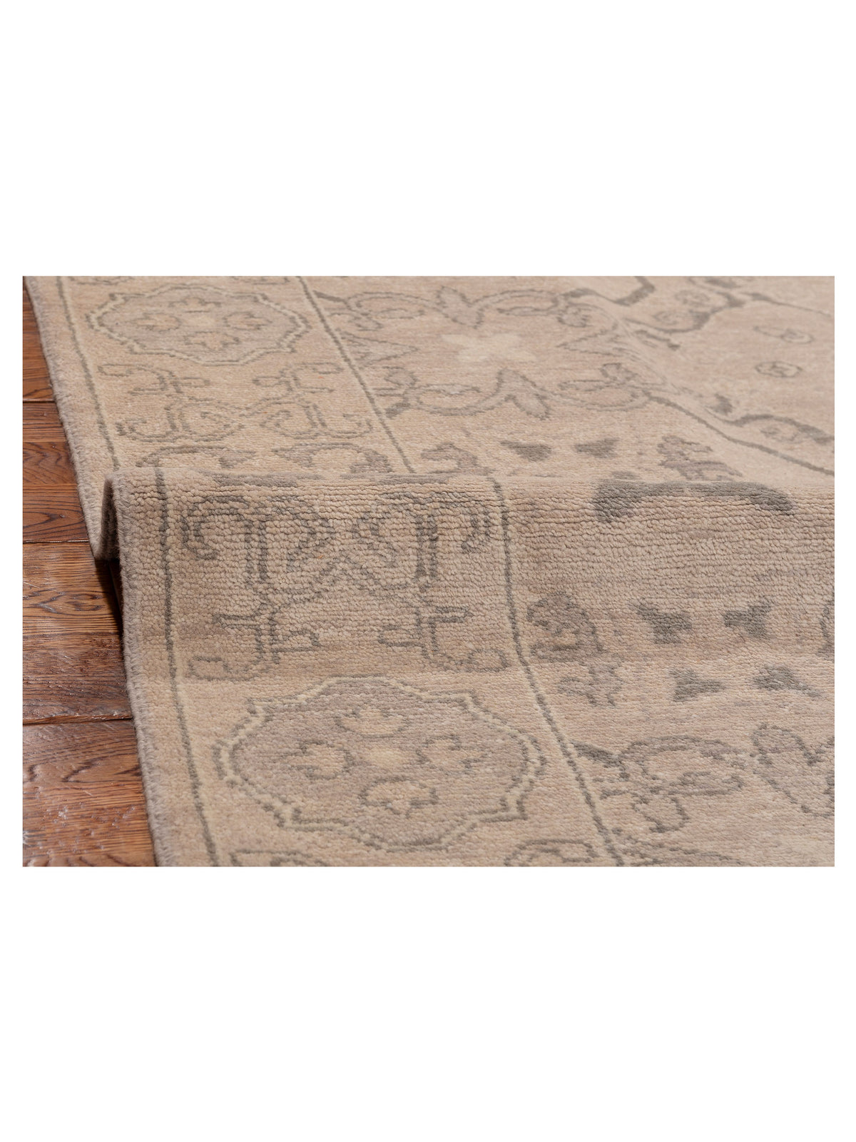 Andalusia 125246 Silver Silver 10.2x13.11 Hand Knotted Rug