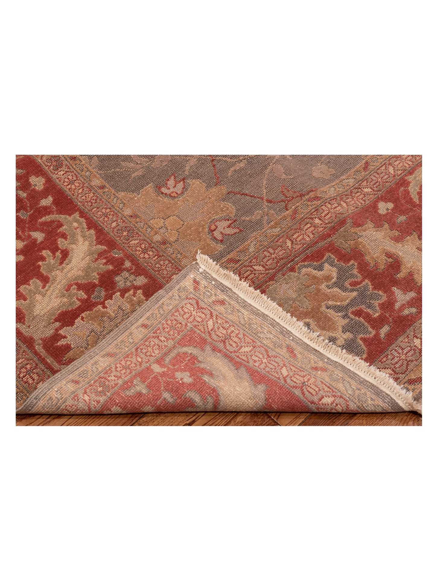 Turkish Elvan 75757 Silver Brick 9.1x11.4 Hand Knotted Rug