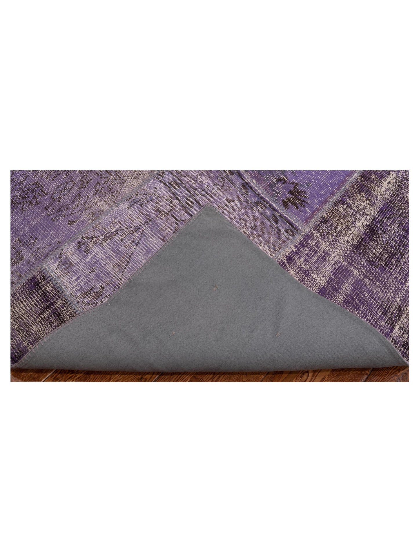 Turkish Vestige Patchwork 110105 Purple 6x9 Hand Knotted Rug