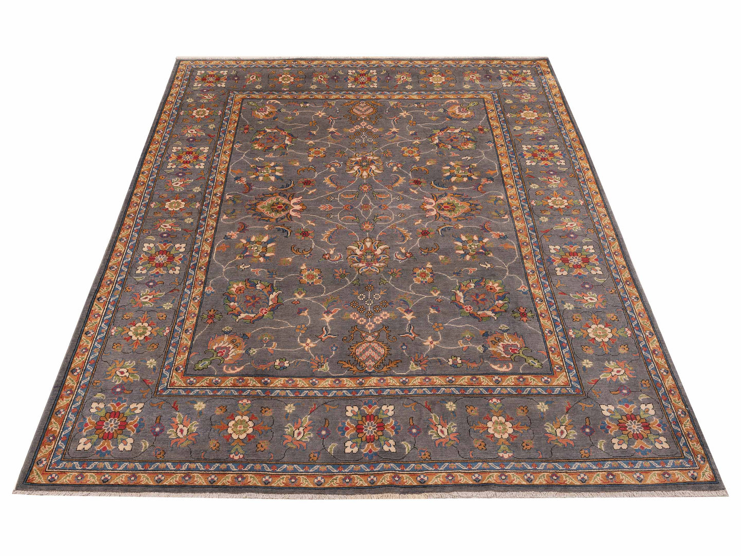 Kazak 151943 Gray Gray 8.2x10.10 Hand Knotted Rug