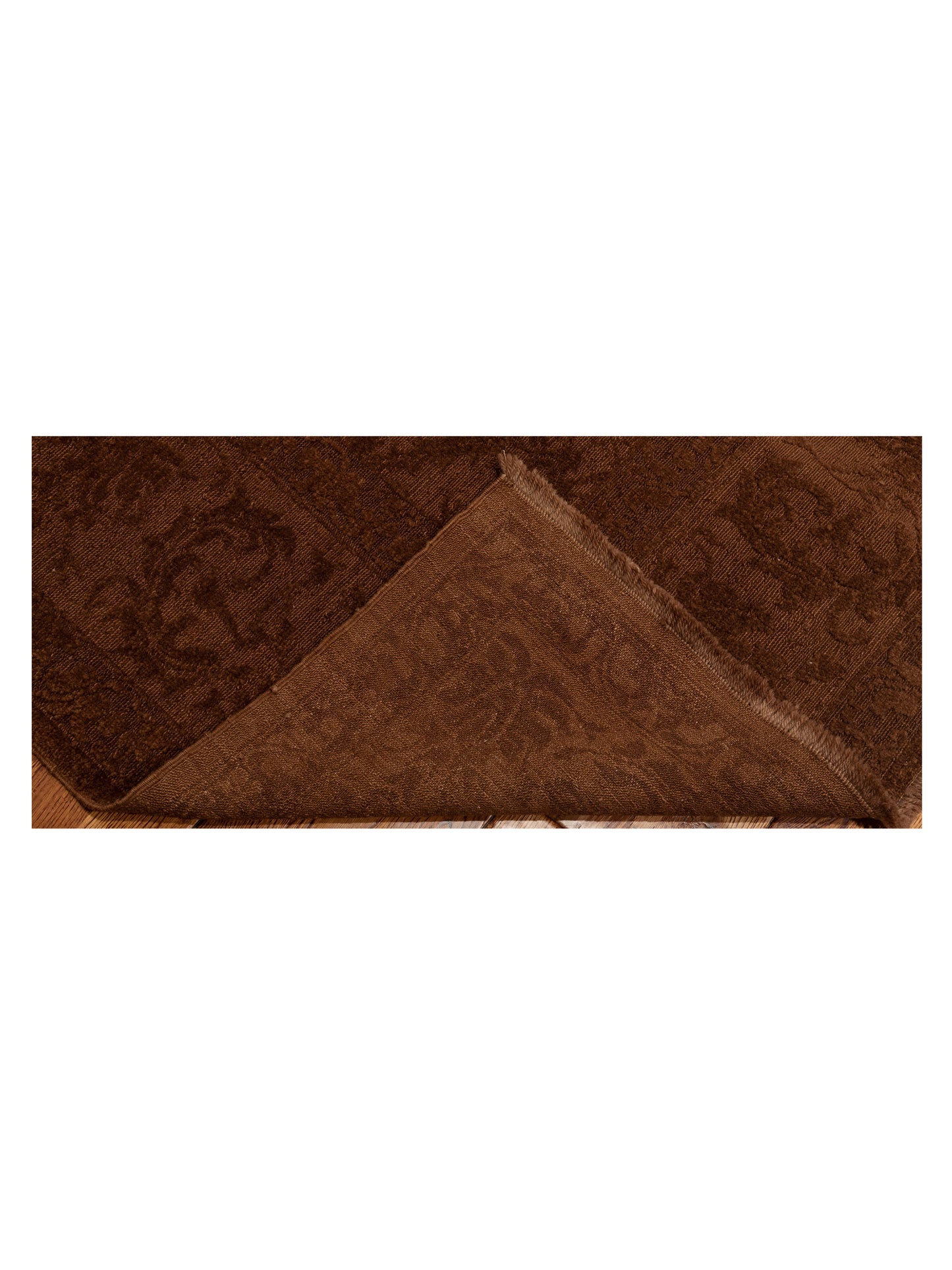 Defne Begonia Brown Dark Brown 8.2x9.10 Hand Knotted Rug