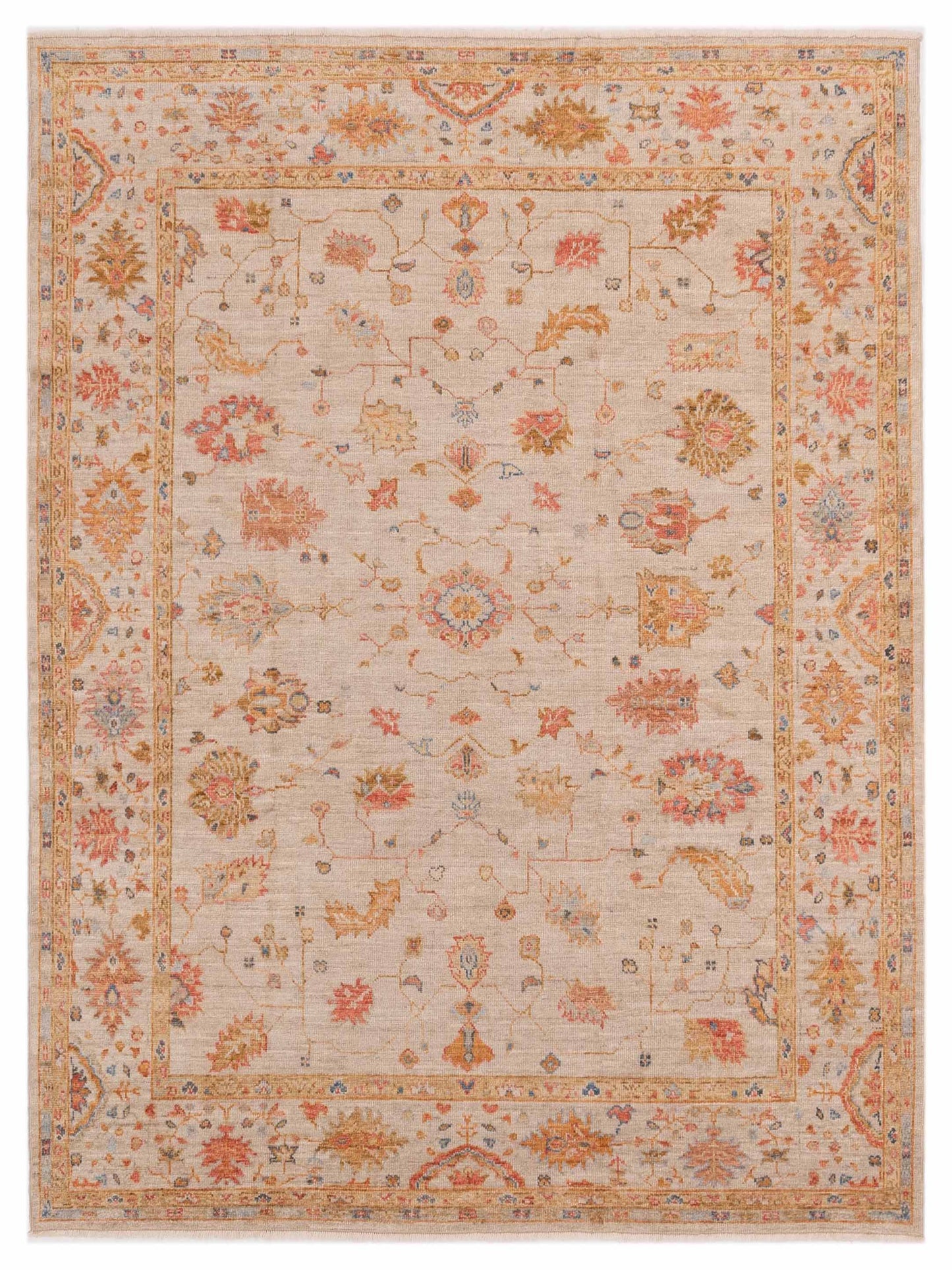 Anadol Angora Oushak  Ivory Ivory Traditional