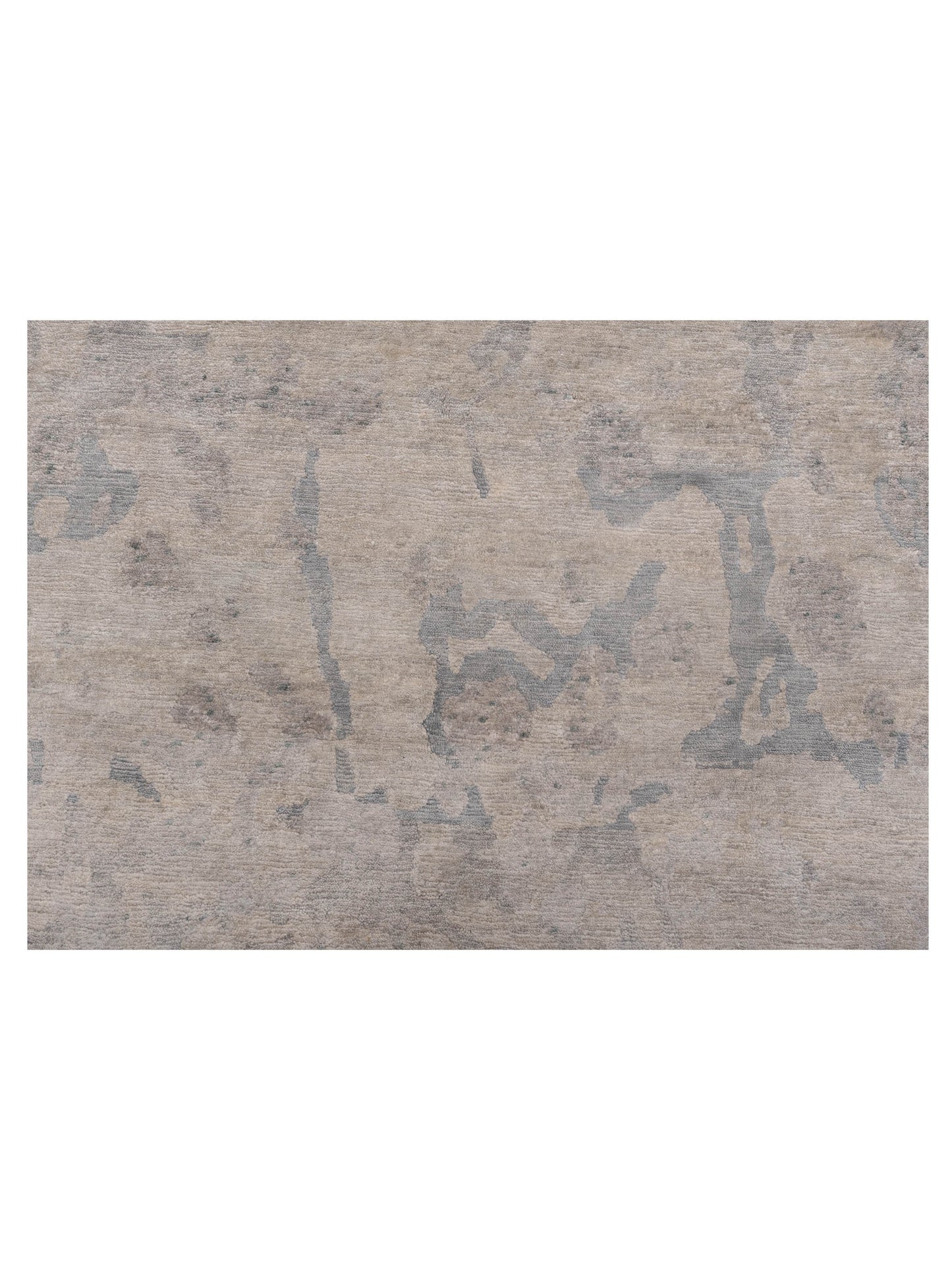Tibetino 122595 Silver Gray 3.11x5.11 Hand Knotted Rug
