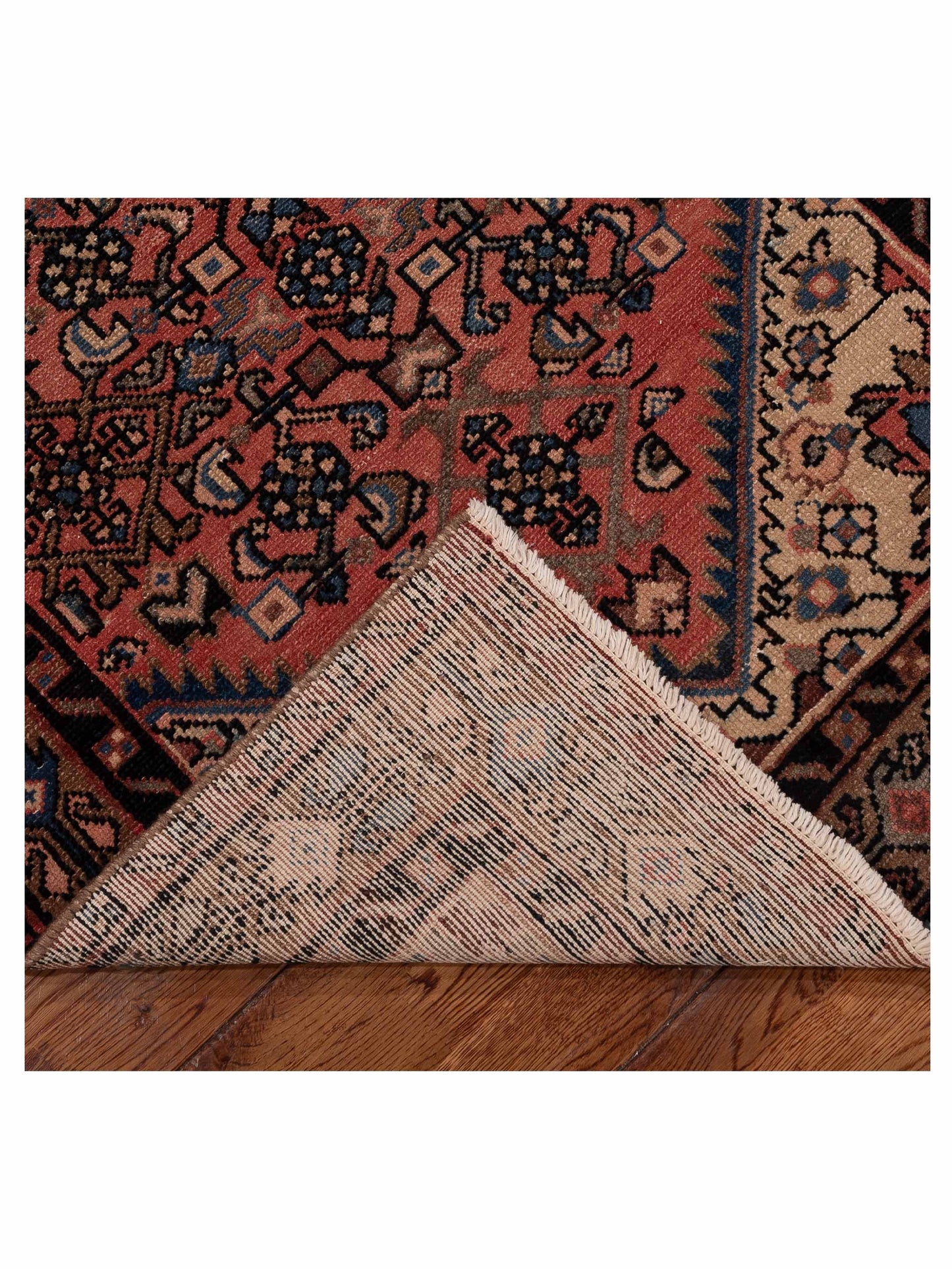Antique Heirloom 147658 Pink Brown 3.1x9.2 Hand Knotted Rug