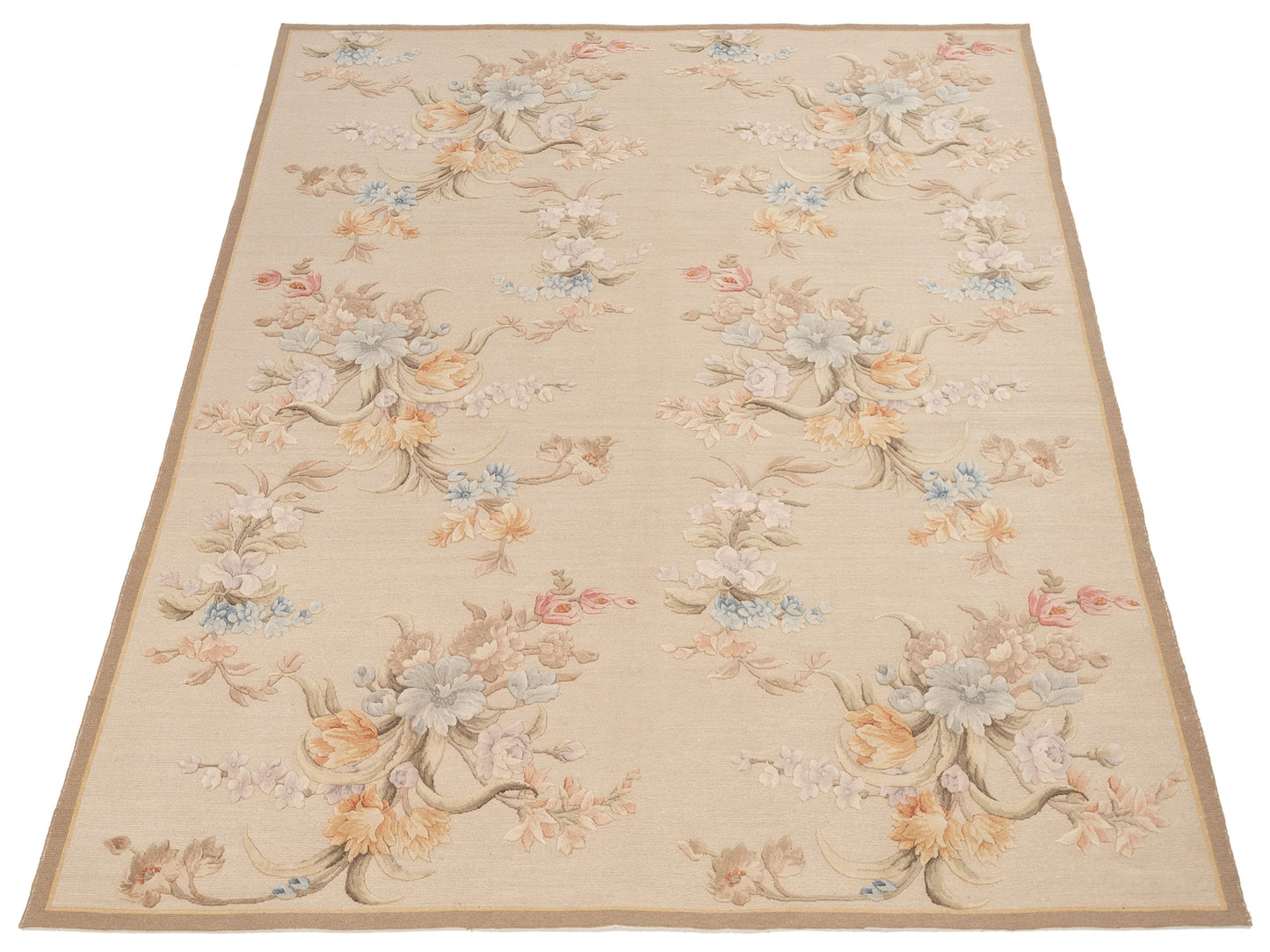 Savannorie 94364 Ivory 7.11x9.9 Hand Knotted Rug
