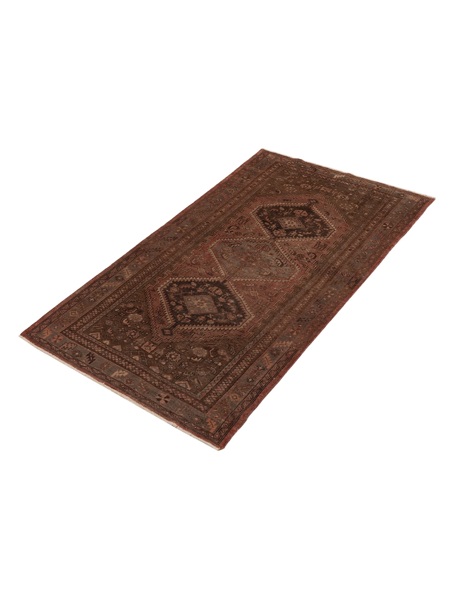 Antique Heirloom 147323 Brick Brown 4.3x7 Hand Knotted Rug