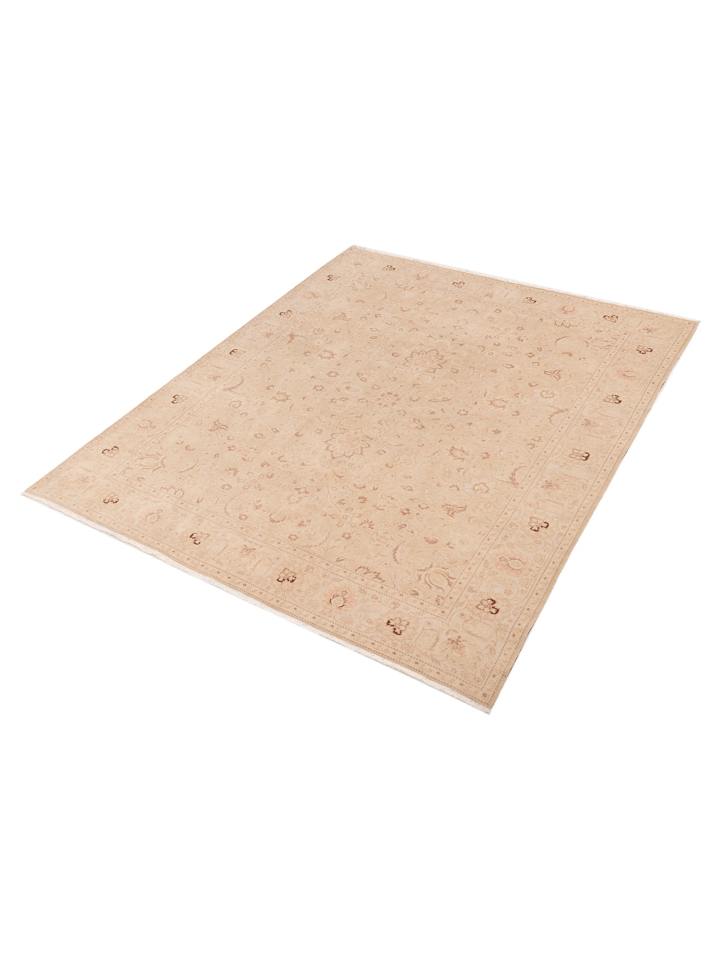 Bouquet 107411 Gold Ivory 8.1x9.11 Hand Knotted Rug