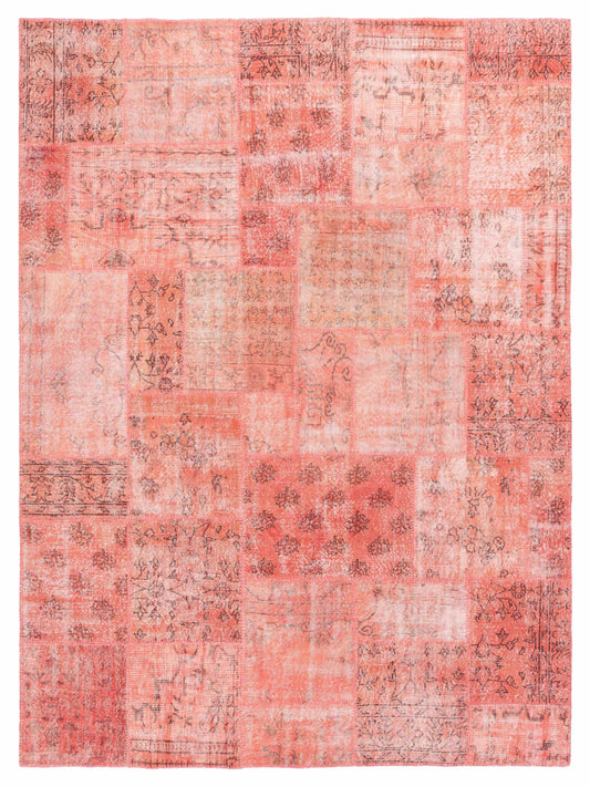 Pasha Turkish Vestige Patchwork  Orange  Contemporary
