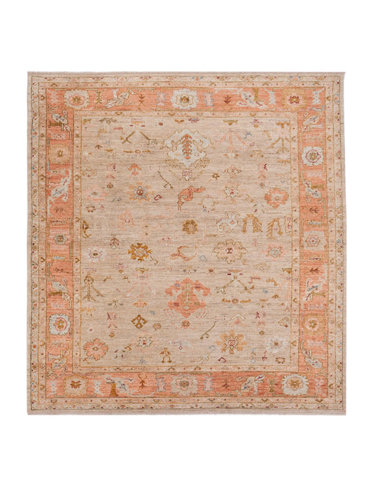 Anadol Angora Oushak  Ivory Pink Traditional