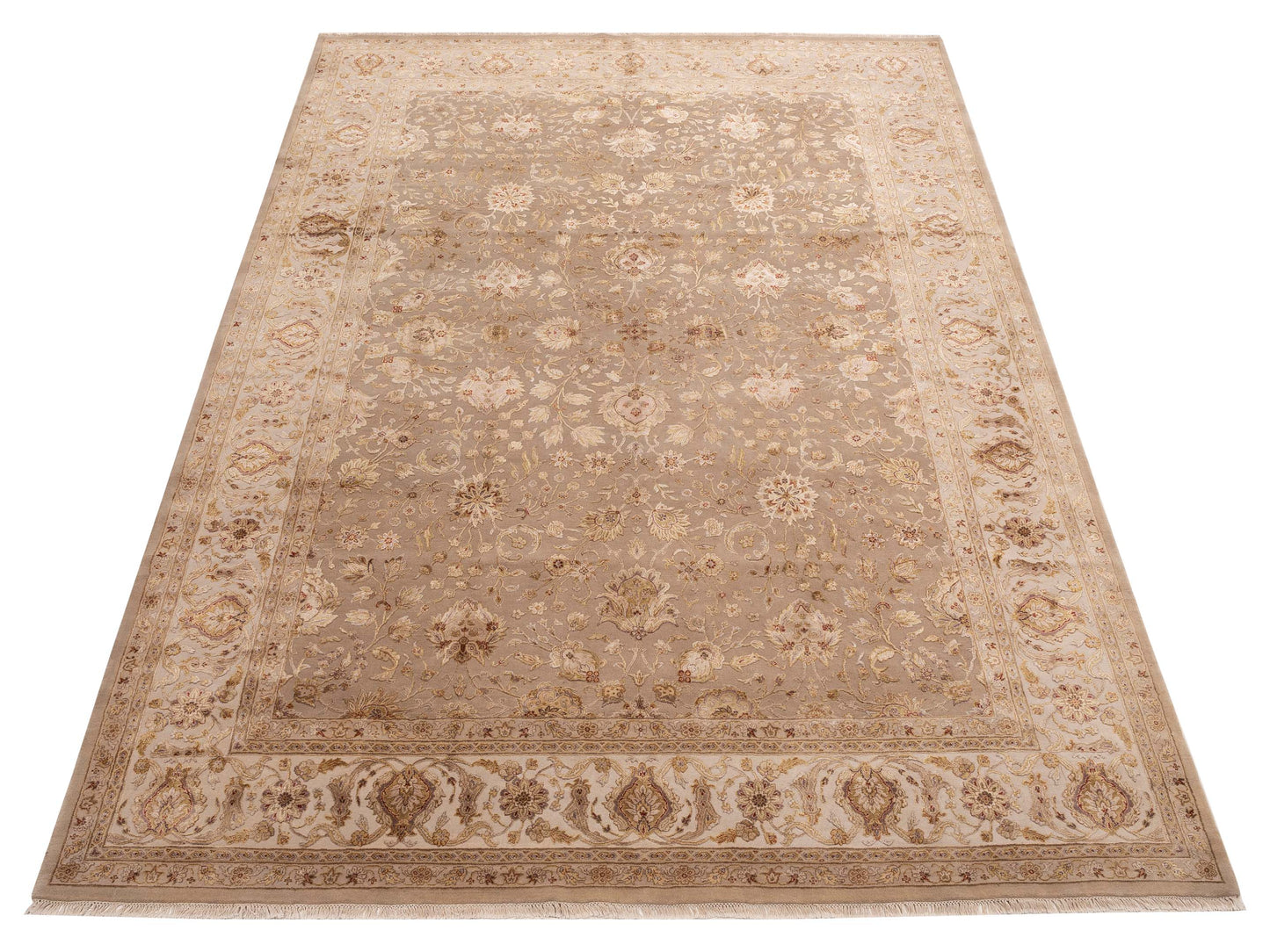 Imperial Silk 152099 Beige Ivory 10x14.3 Hand Knotted Rug