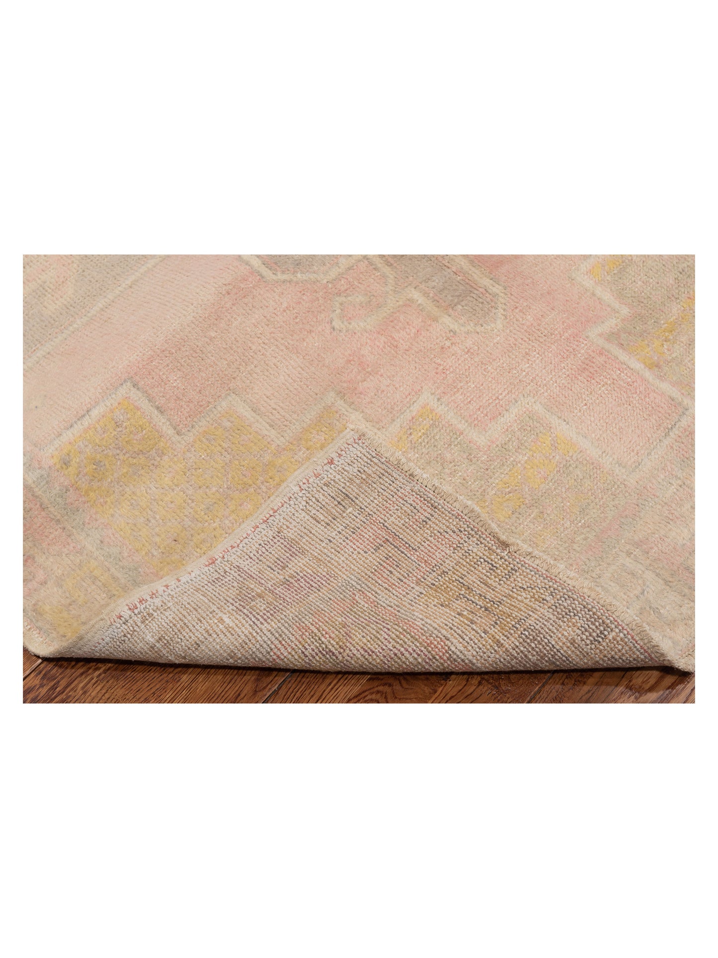 Old Anatolian 131128 Pink Silver 4.4x8.10 Hand Knotted Rug
