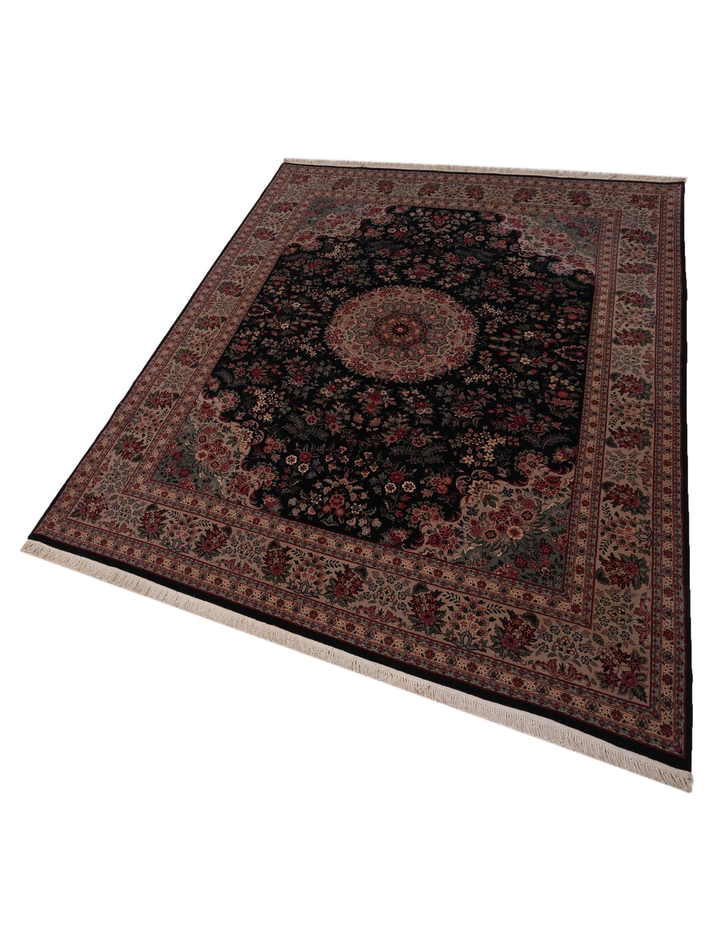 Magnolia 104657 Green Beige 7.10x10.1 Hand Knotted Rug