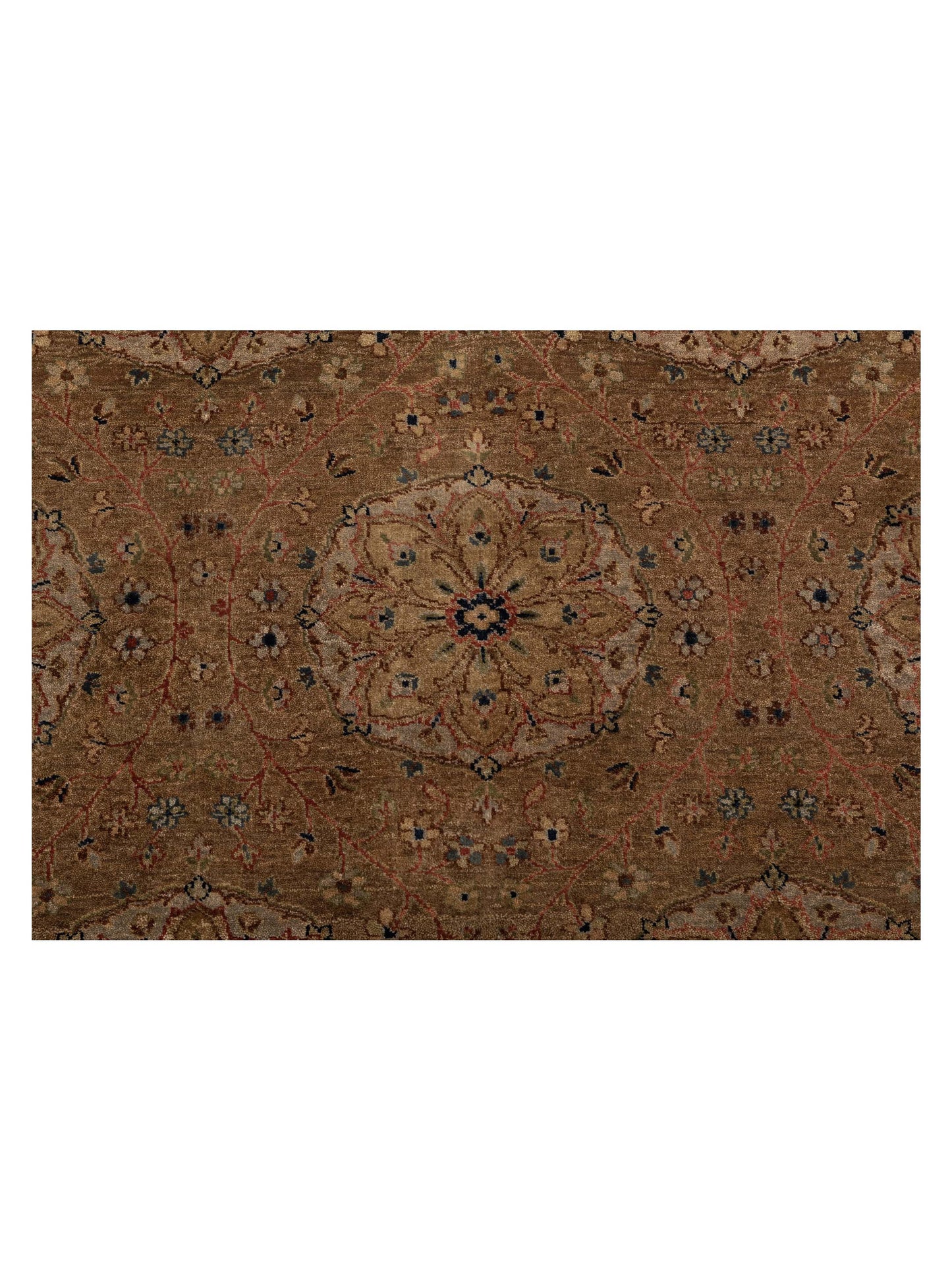 Platinum 115911 Green Rust 4.1x5.11 Hand Knotted Rug