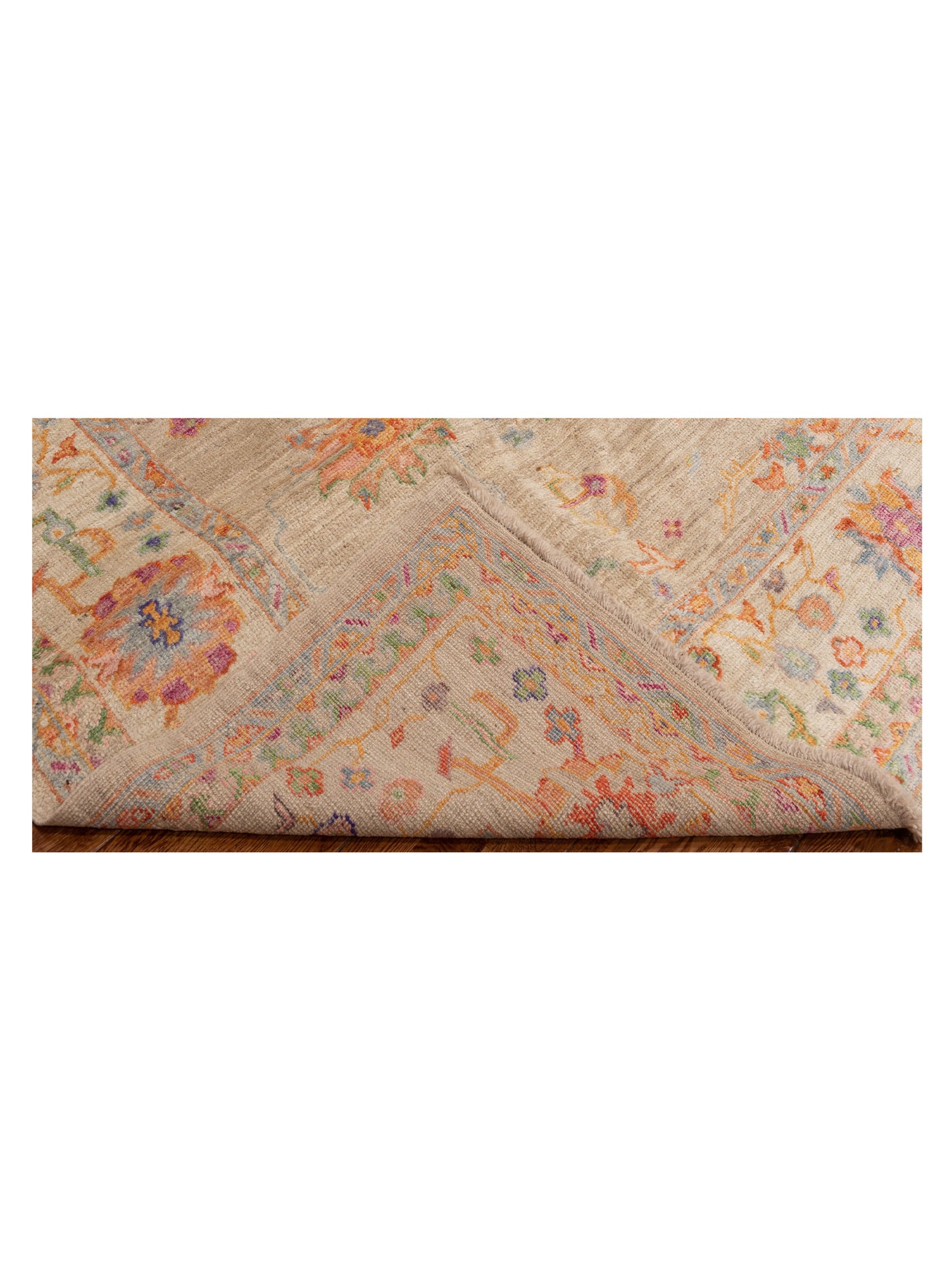 Angora Oushak 148291 Gray Ivory 8.3x9.8 Hand Knotted Rug