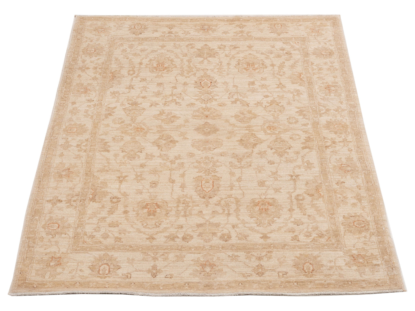 Sultan 115429 Ivory Ivory 4.11x6.10 Hand Knotted Rug