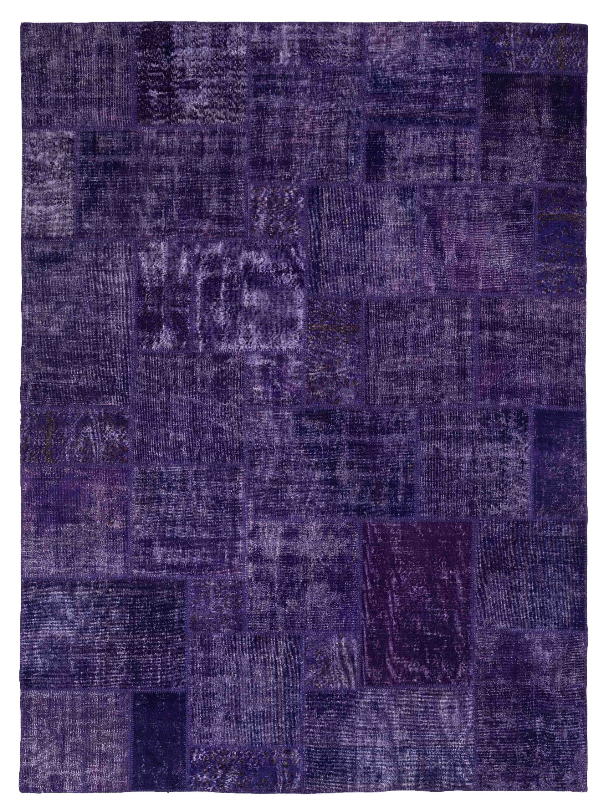 Pasha Turkish Vestige Patchwork  Purple  Contemporary