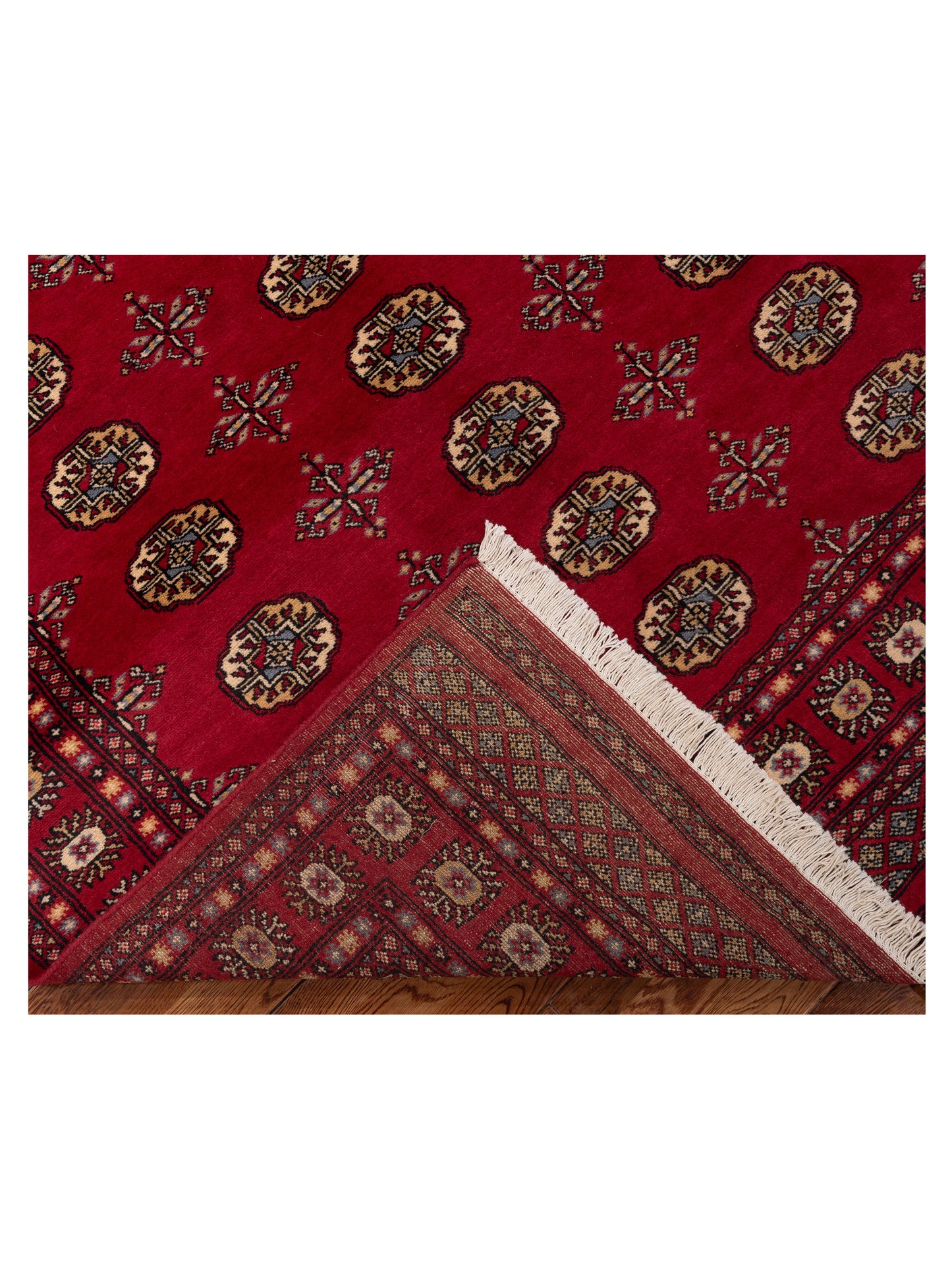 Bokhara 151403 Red Red 5.2x7.9 Hand Knotted Rug