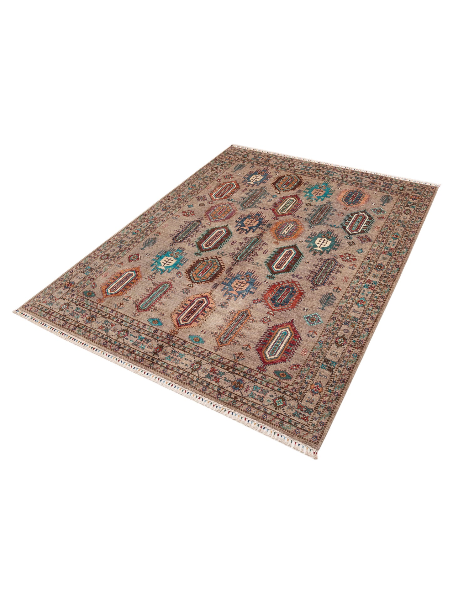 Sultan 152306 Multi Multi 8.10x11.8 Hand Knotted Rug