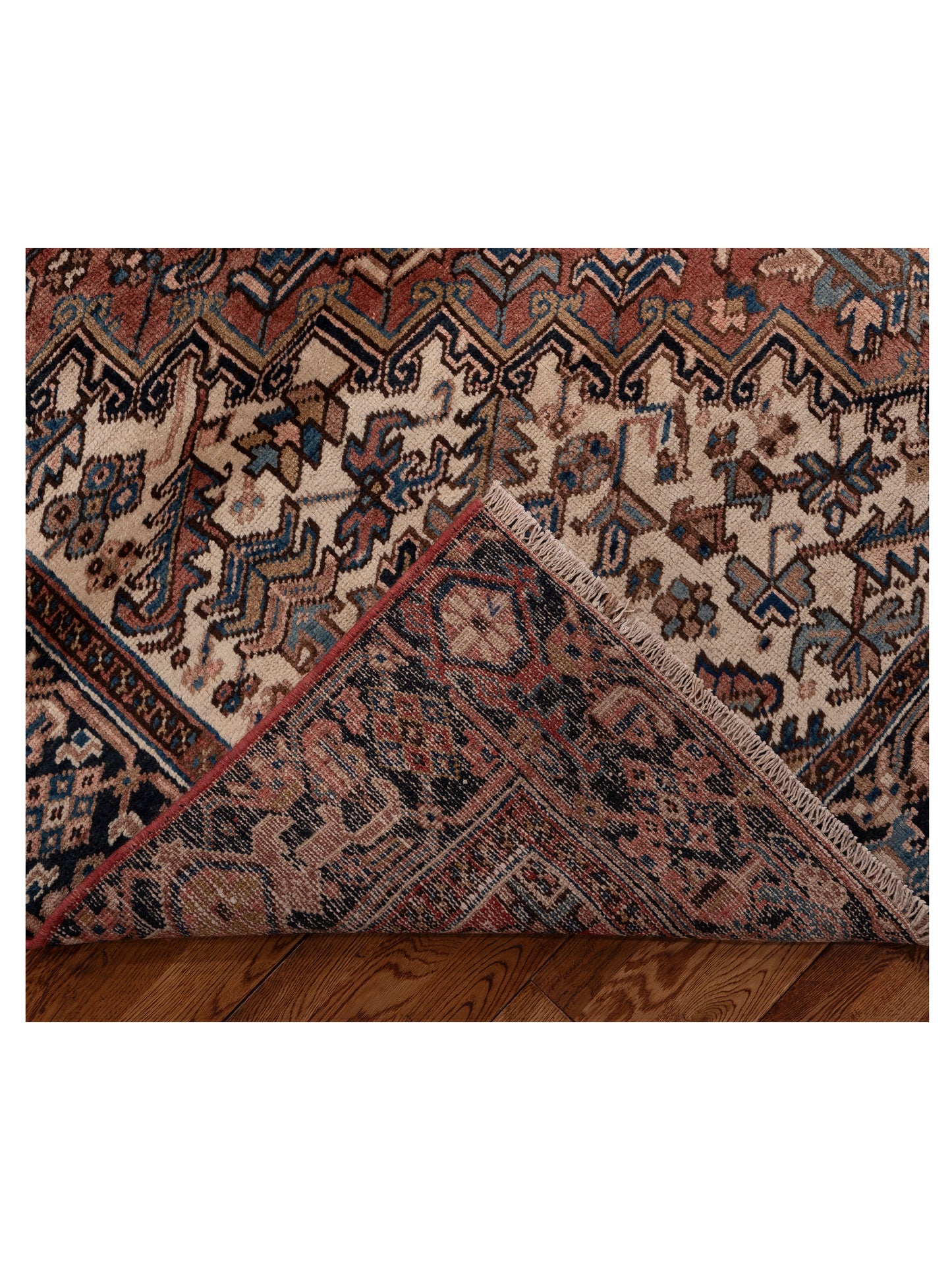 Persian 153623 Brown Navy 7.10x11.1 Hand Knotted Rug
