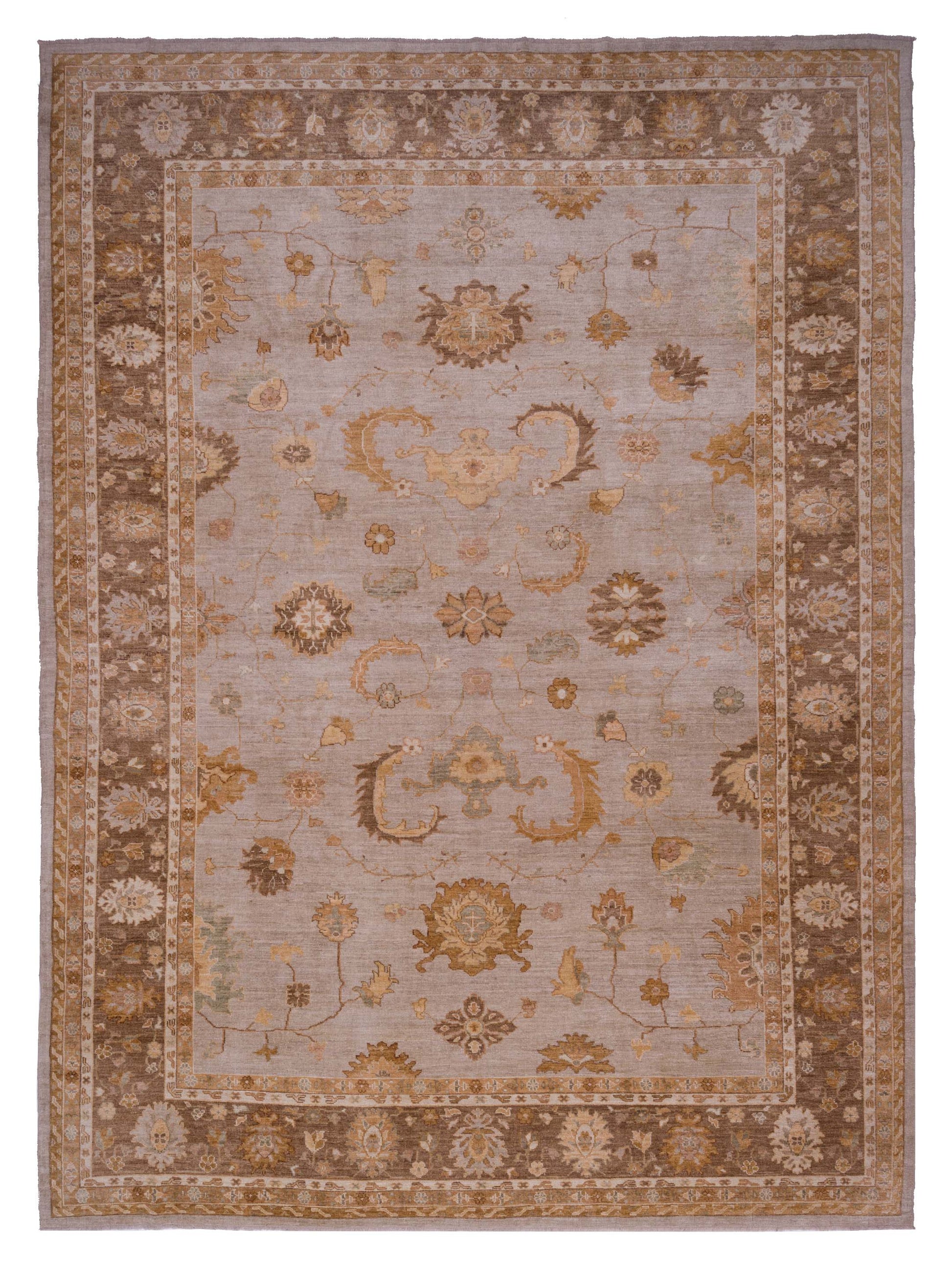 Anadol Angora Oushak  Beige Pink Traditional