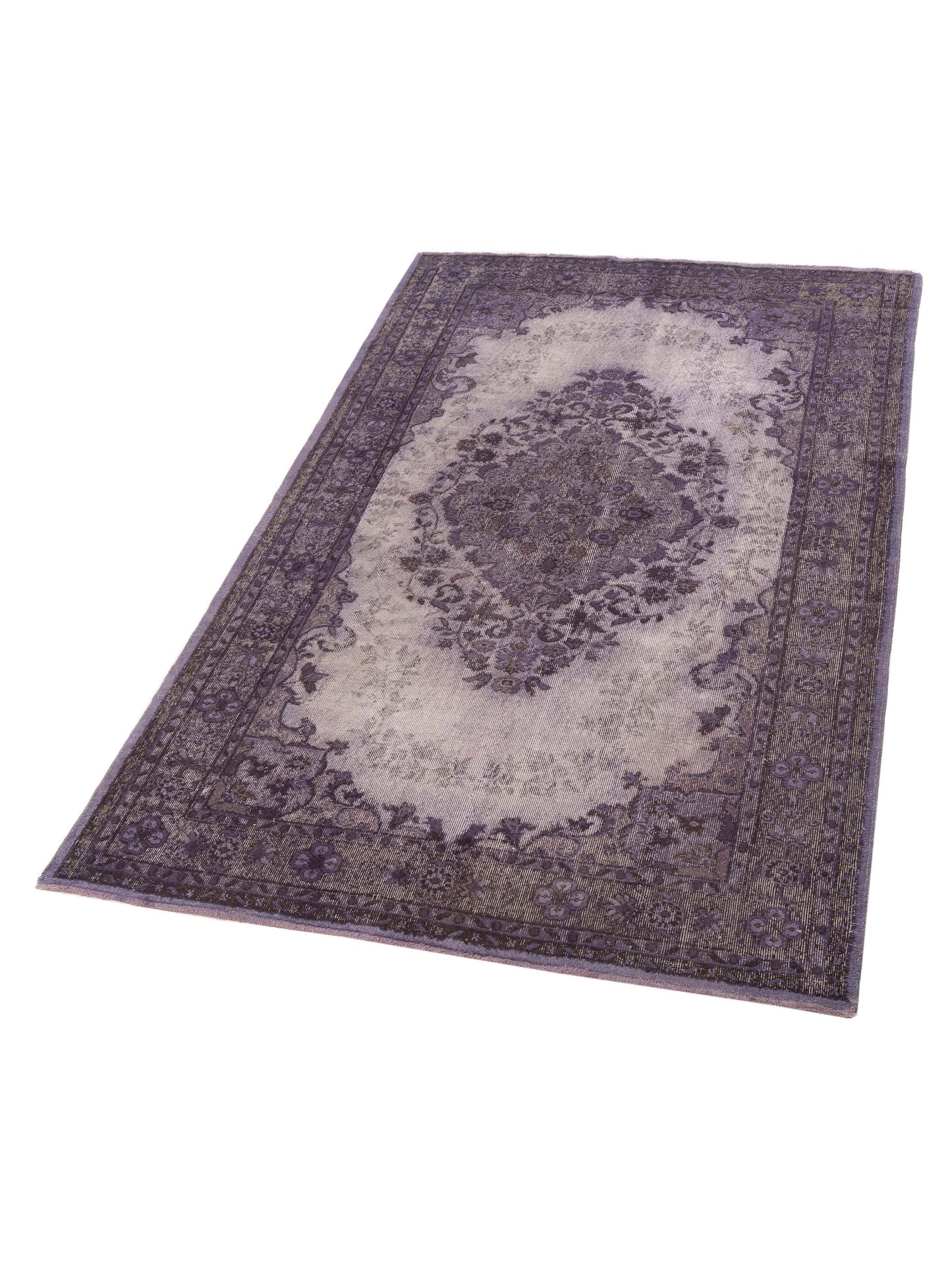 Vintage 121968 Purple 6.3x10 Hand Knotted Rug