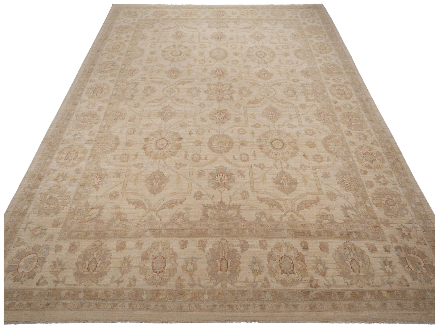 Sultan 117481 Ivory Ivory 11.8x14.5 Hand Knotted Rug