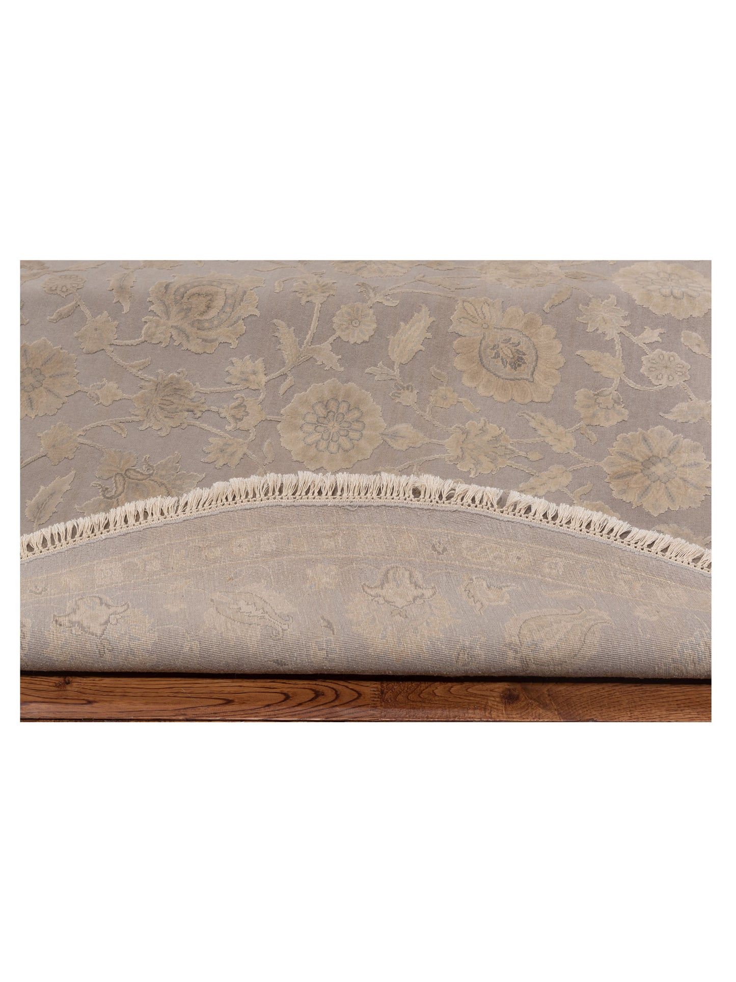 Imperial Silk 141442 Gray Gray 6x6 Hand Knotted Rug