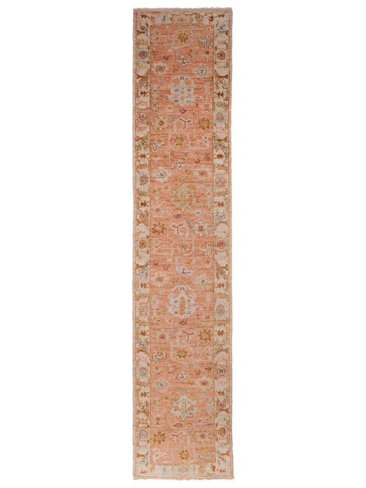 Anadol Angora Oushak  Pink Ivory Traditional
