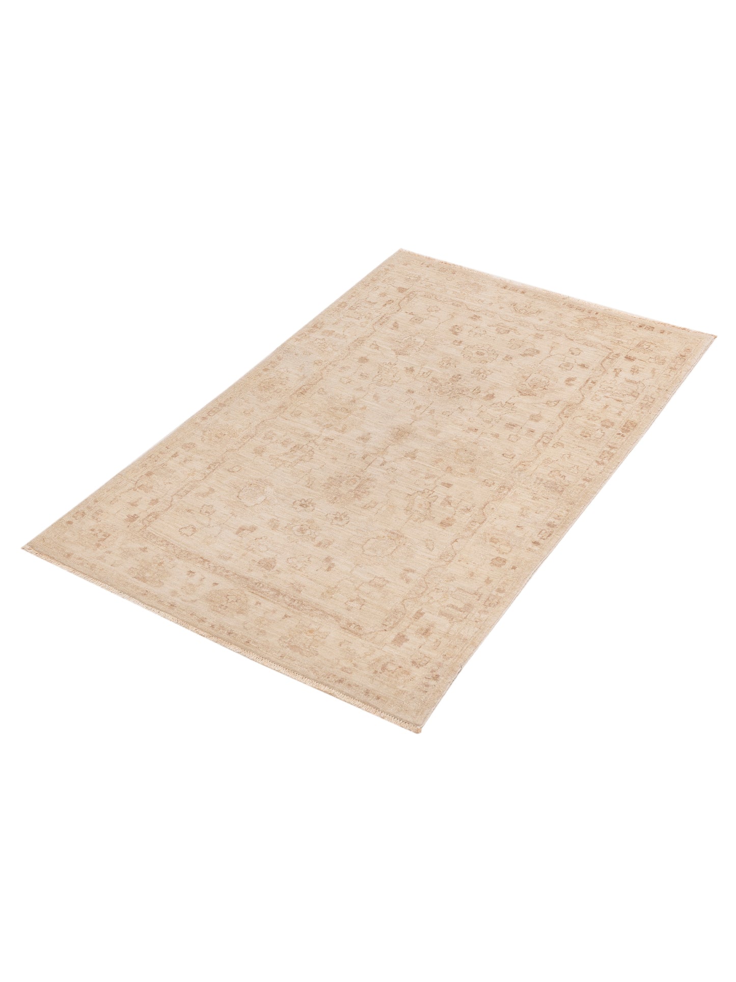 Laila 112581 Ivory Ivory 3.10x5.10 Hand Knotted Rug