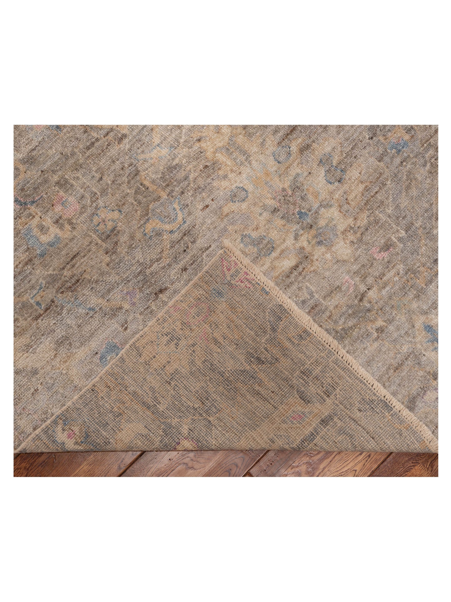 Angora Oushak 154221 Gray Gray 11.5x15 Hand Knotted Rug