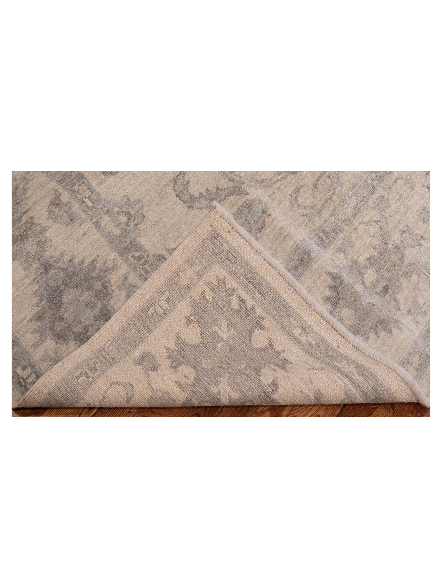 Angora Oushak 134536 Ivory Ivory 8.4x9.8 Hand Knotted Rug