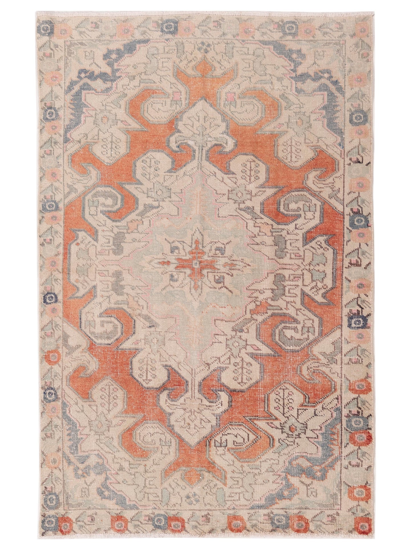 Pasha Old Anatolian  Orange Beige Transitional